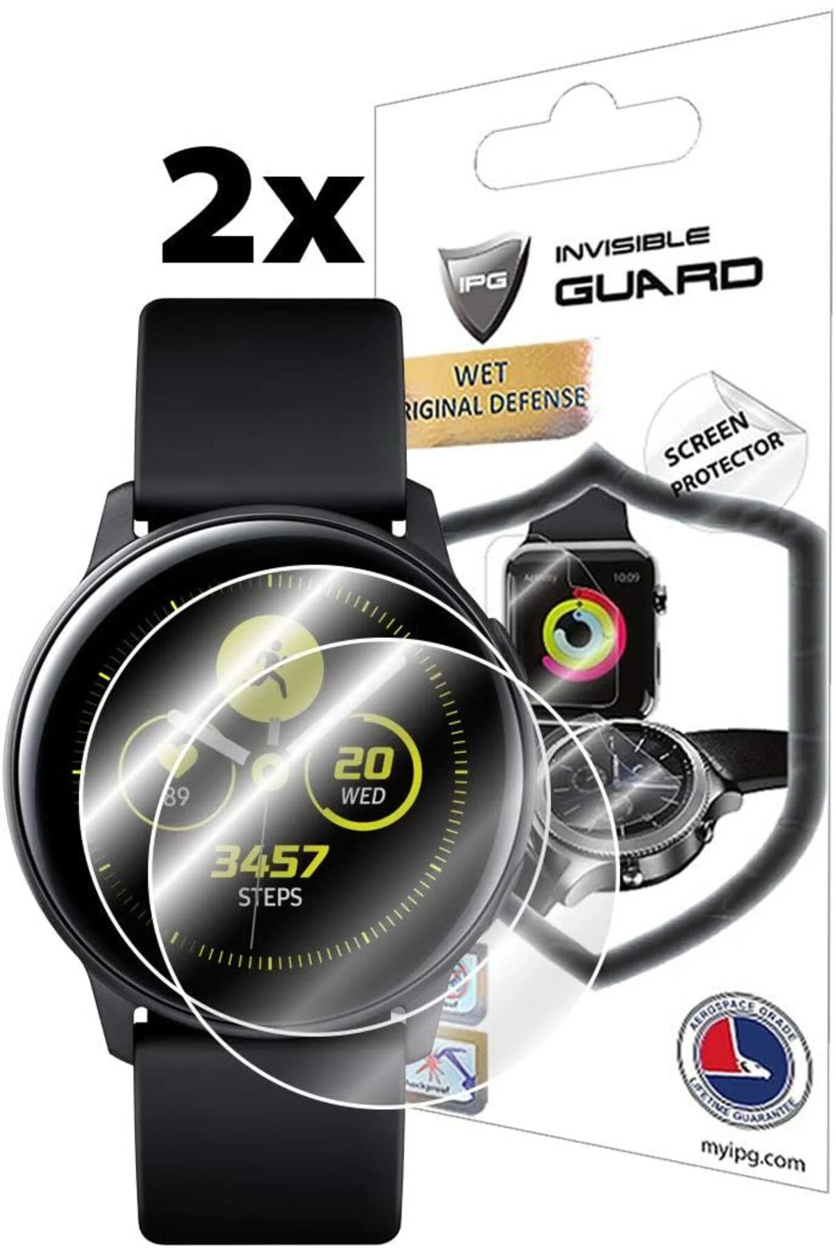 TTKTEKNOLOJİ IPG Galaxy WATCH Ekran Koruyucu (2 adet) TTKTEKNOLOJ