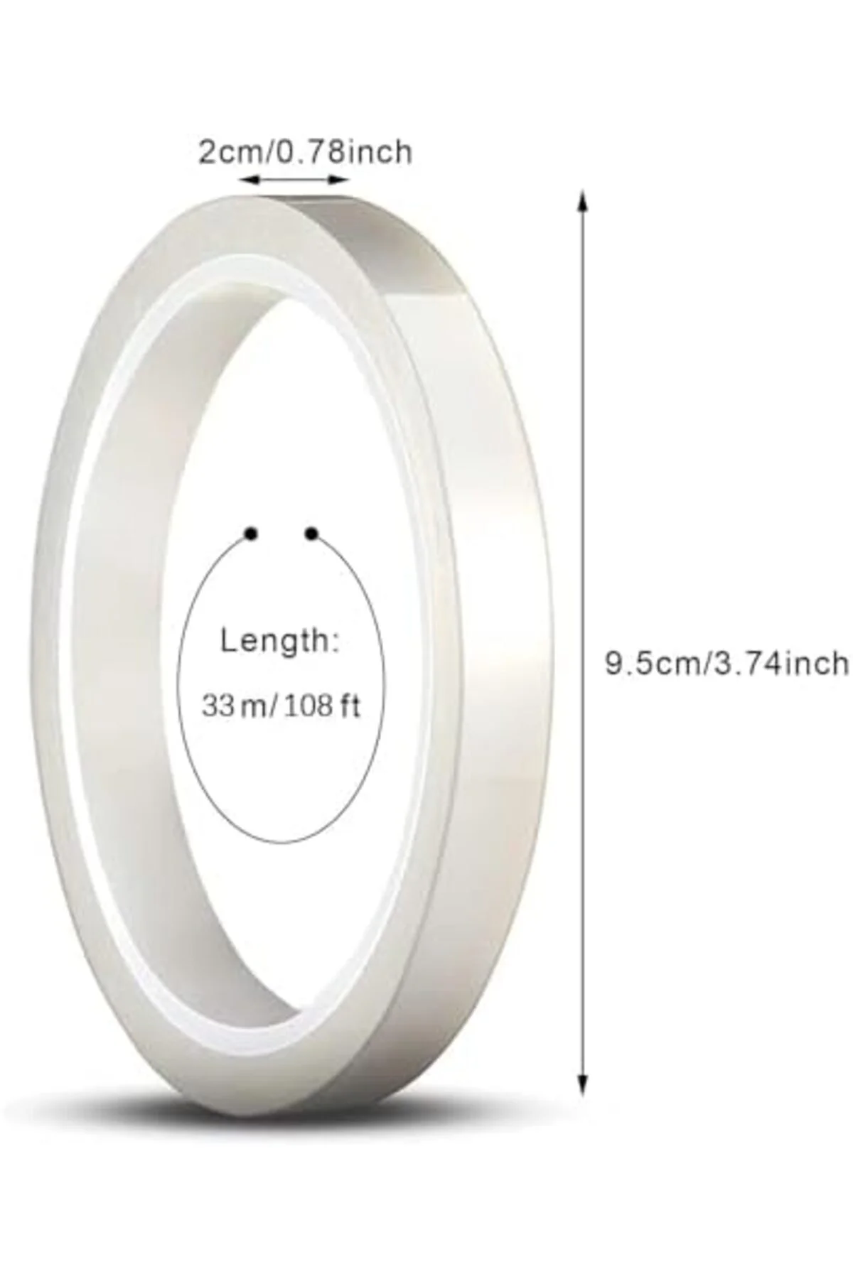 TTKTEKNOLOJİ Isıtma şeridi, 2 PCS 20mm x 33m PET yüksek ısıya day