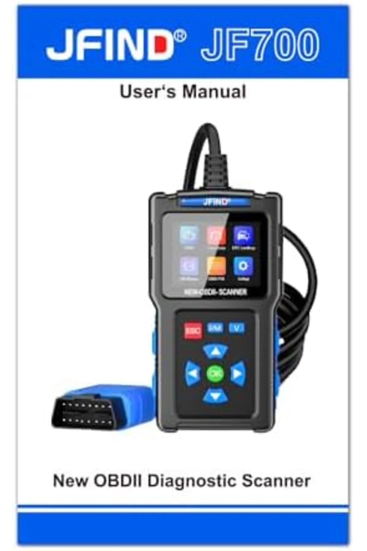 TTKTEKNOLOJİ JF700 OBDII 16 PIN Arıza Tespit Cihazı Tarayıcı Hata