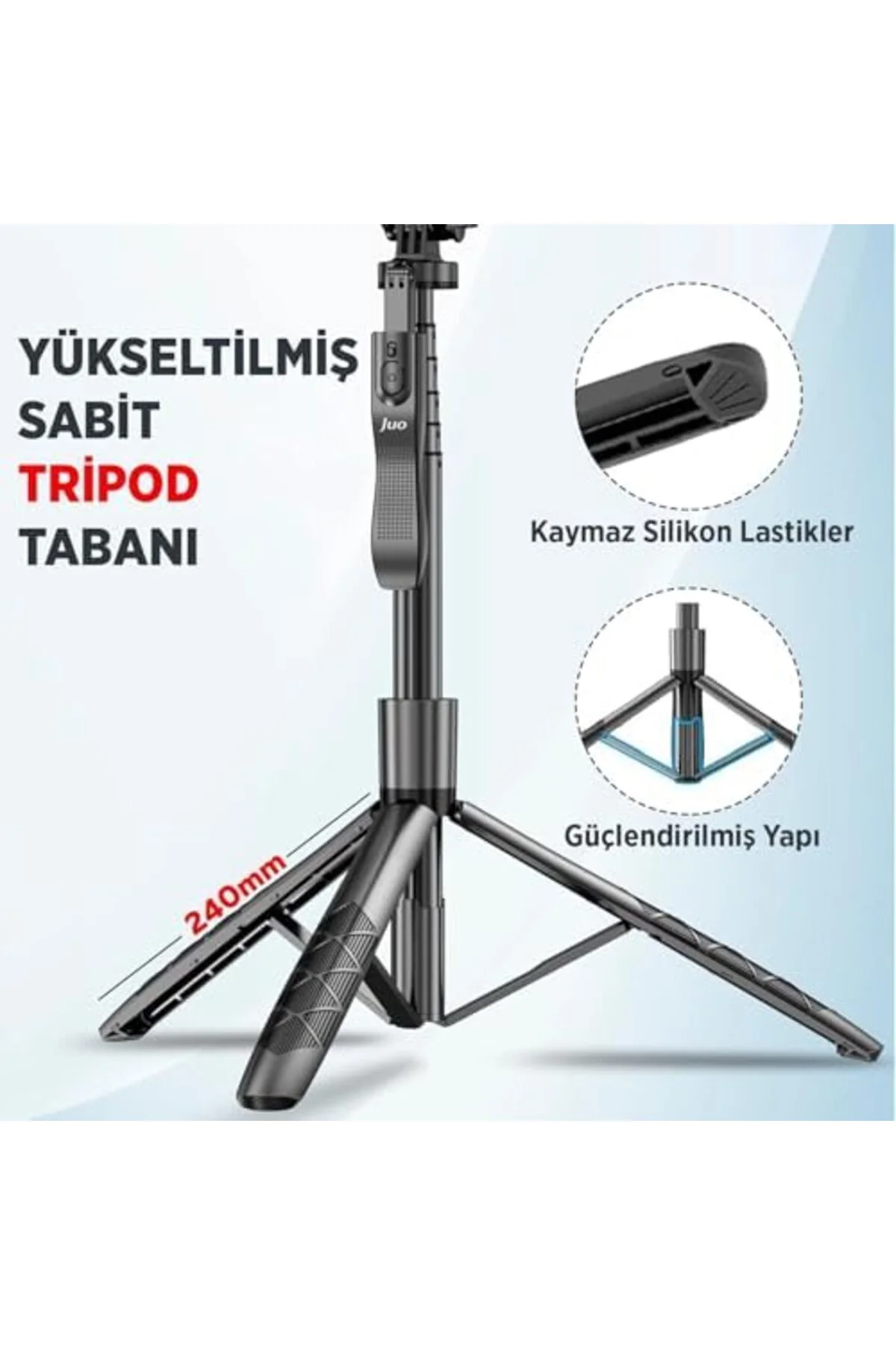 TTKTEKNOLOJİ JST40 Alüminyum Monopod Selfie Çubuğu Kumandalı Uyum