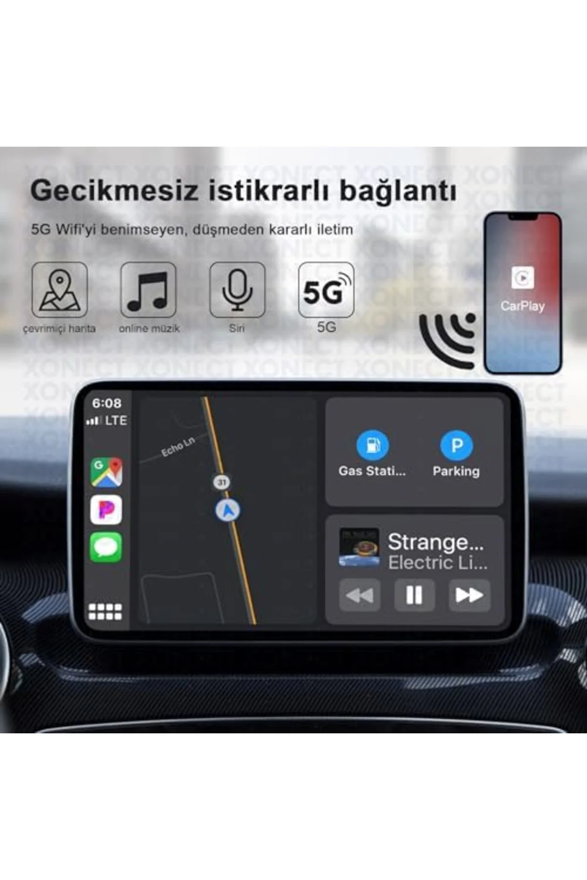 TTKTEKNOLOJİ kablosuz Adaptör, Kablolu CarPlay Kablosuza dönüştür TTKTEKNOLOJİ kablosuz Adaptör, Kablolu CarPlay Kablosuza dönüştür