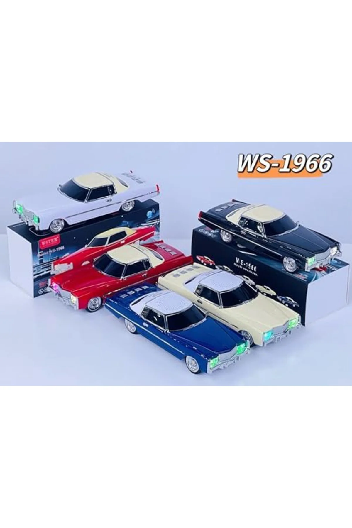 TTKTEKNOLOJİ Kablosuz Hoparlör Bluetooth 1966 Cadillac Görünümlü 