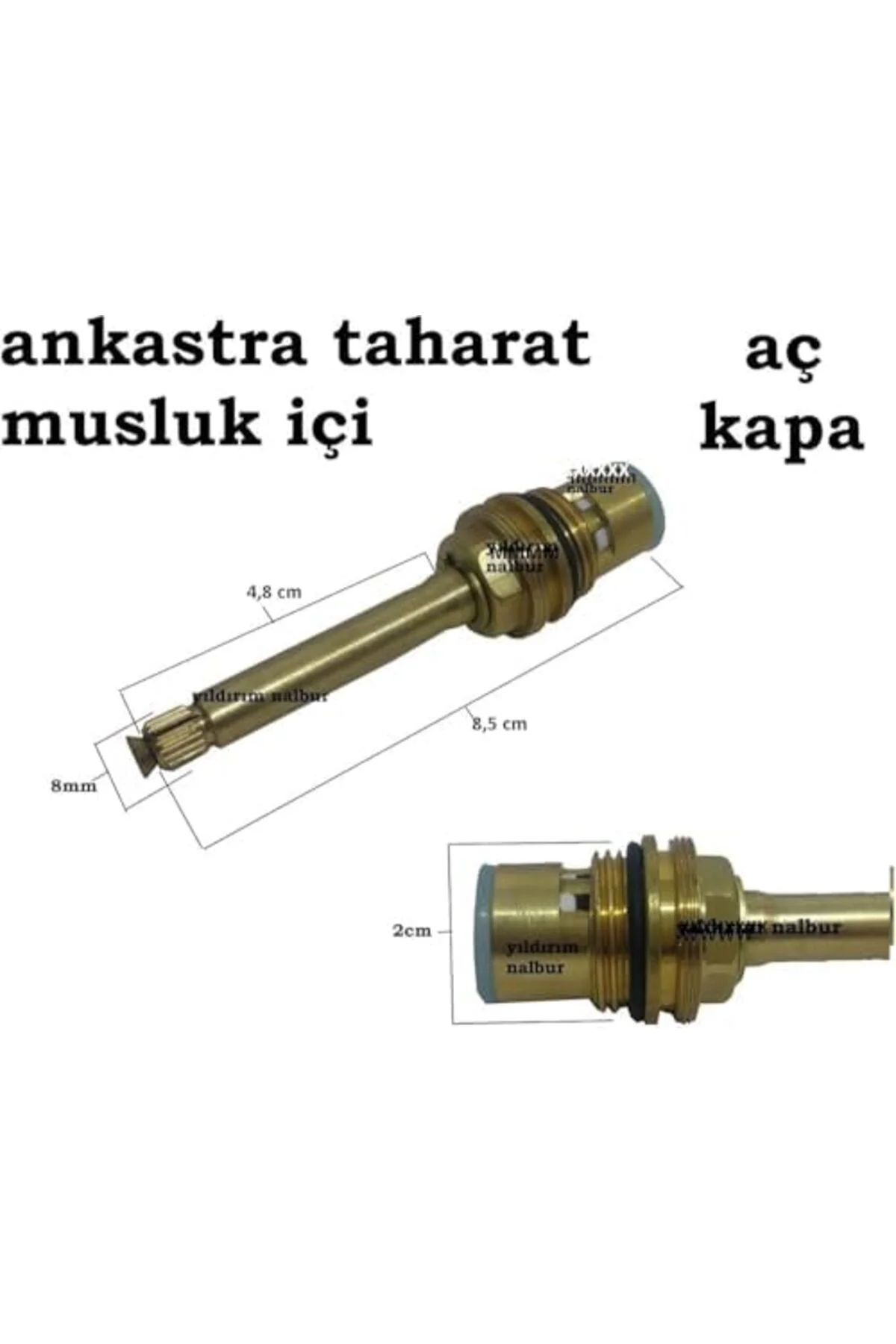 TTKTEKNOLOJİ Koç Tipi Aç-Kapa 1/2 Salmastra Uzun Milli 8.50 Cm KR
