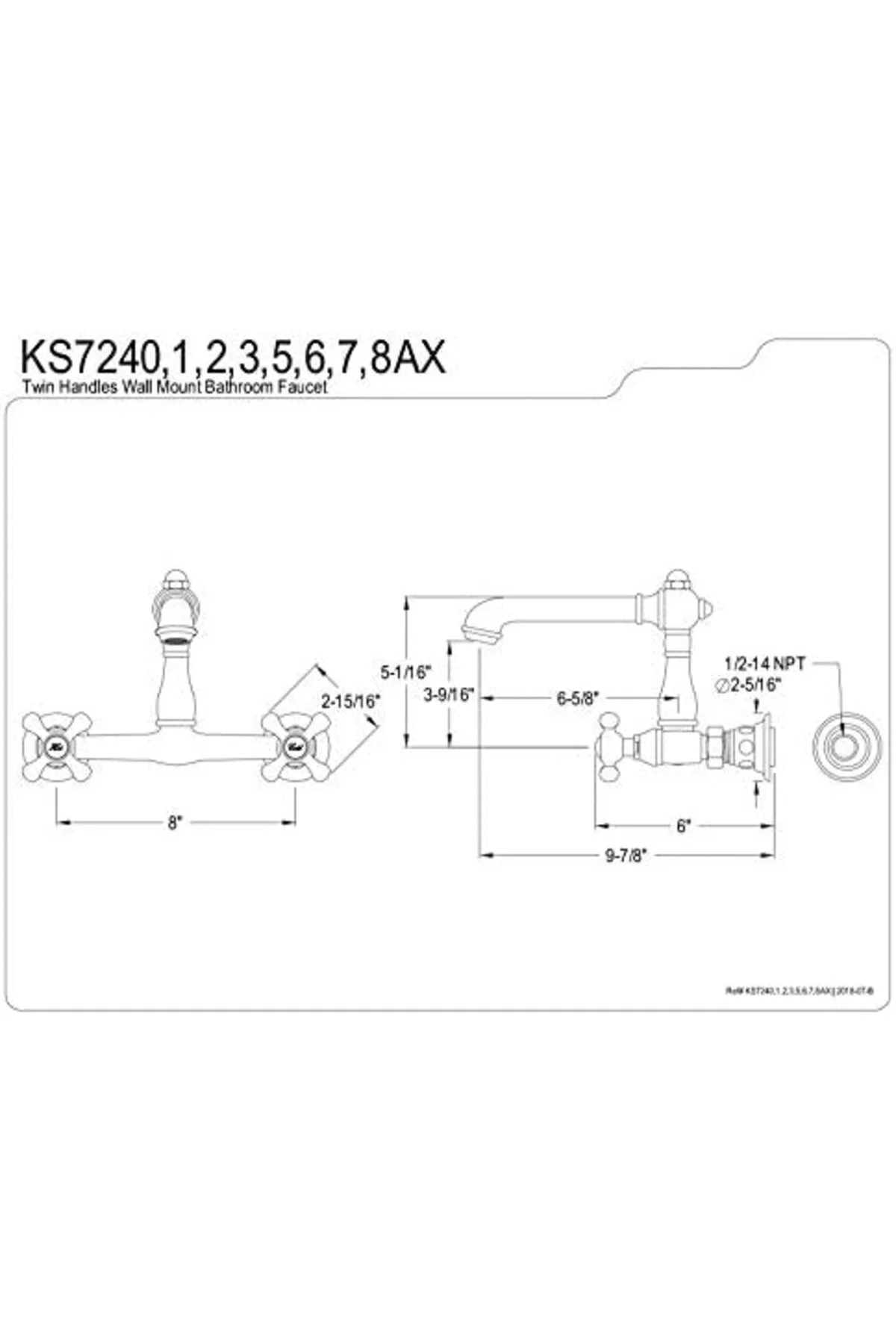 TTKTEKNOLOJİ KS7248AX Country 20,32 cm Merkez Duvara Monte Gemi L