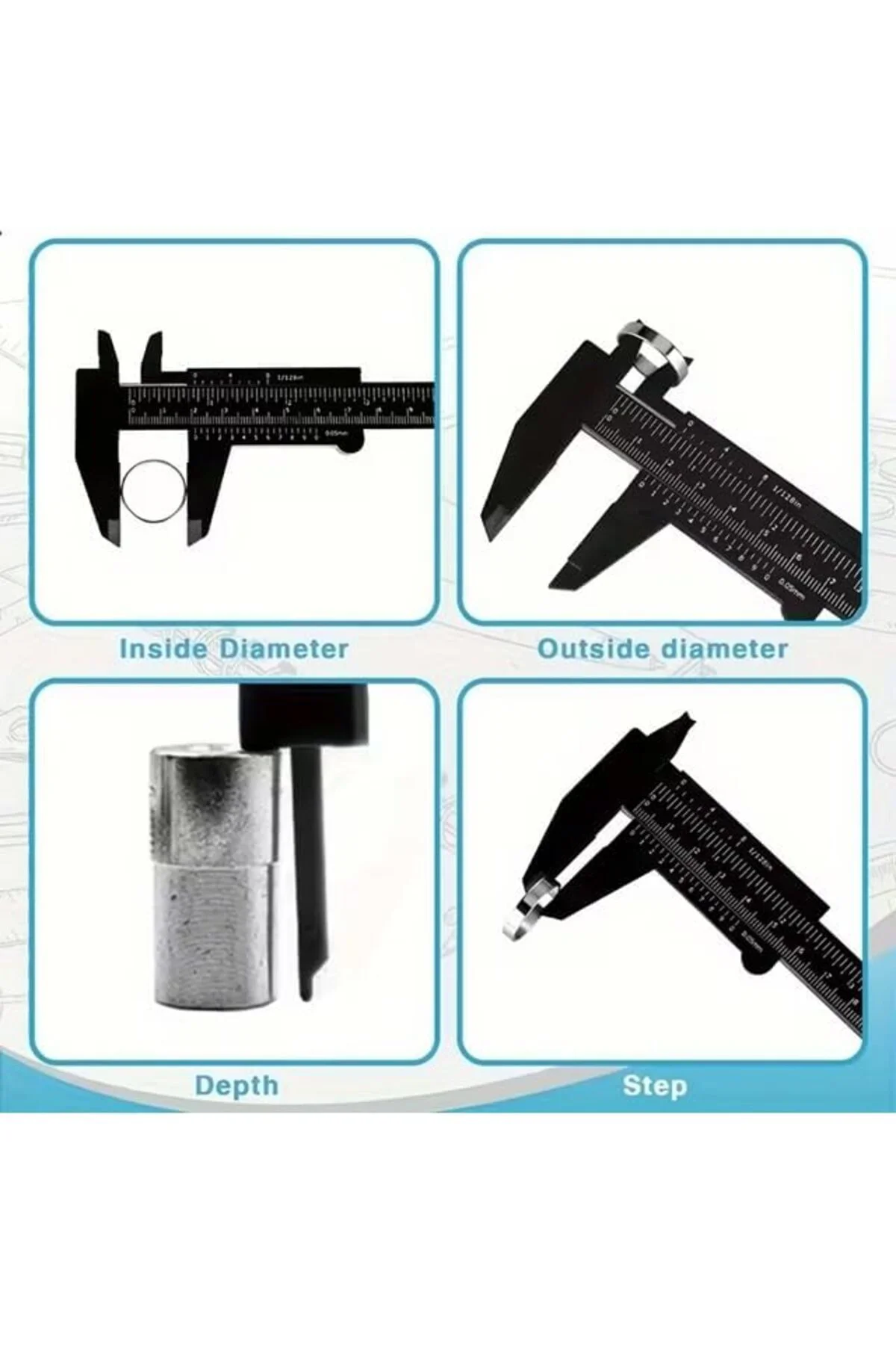 TTKTEKNOLOJİ Kumpas 0–150 mm Çift Ölçekli Ölçüm Aleti | Hassas Pl TTKTEKNOLOJİ Kumpas 0–150 mm Çift Ölçekli Ölçüm Aleti | Hassas Pl