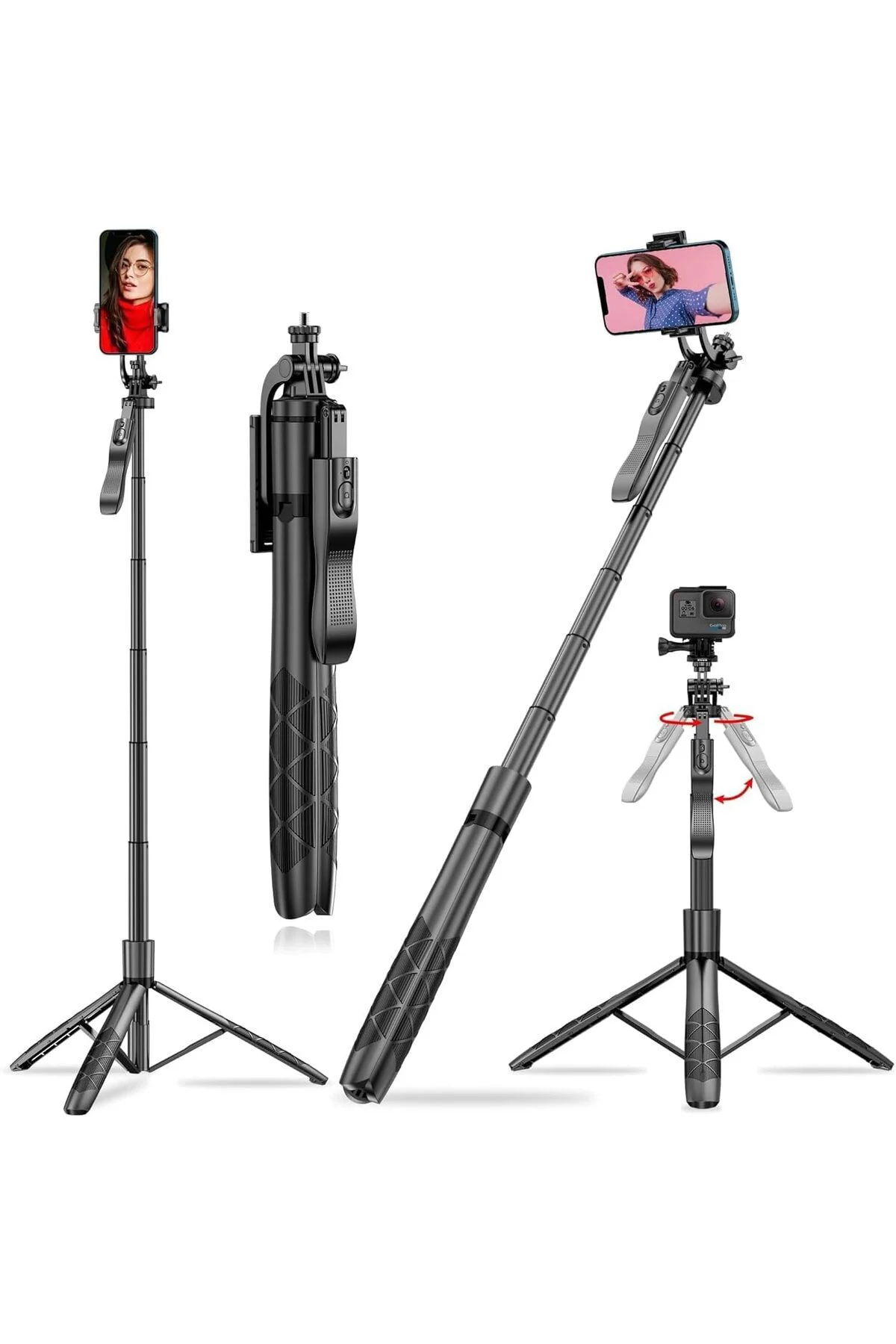 TTKTEKNOLOJİ L16 Selfie Çubuğu Uzaktan Kumandalı 157 Cm Özçekim 3