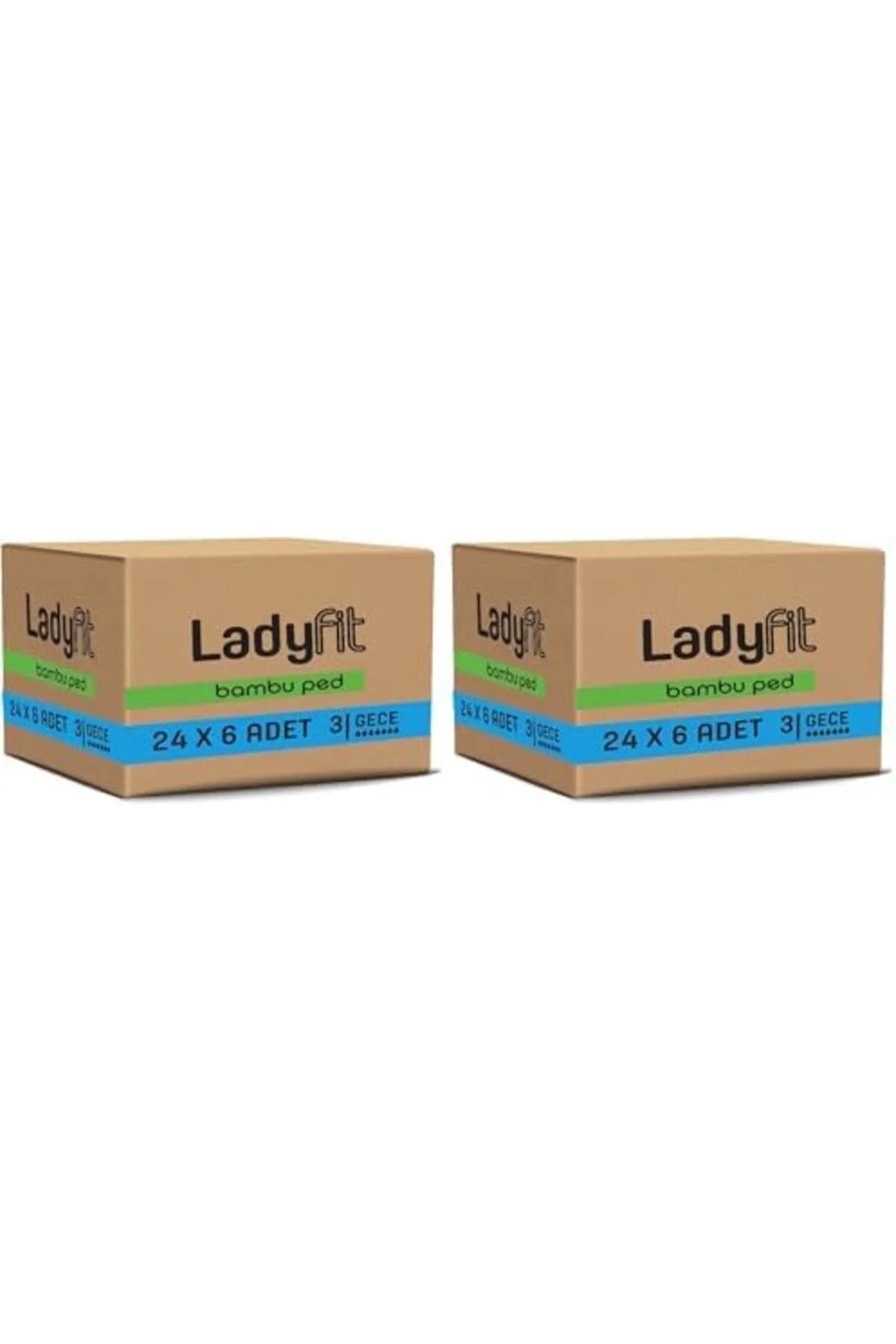 TTKTEKNOLOJİ Ladyfit Bambu Gece 216'lı Vegan Ped (12 x 18 Adet) ( TTKTEKNOLOJİ Ladyfit Bambu Gece 216'lı Vegan Ped (12 x 18 Adet) (