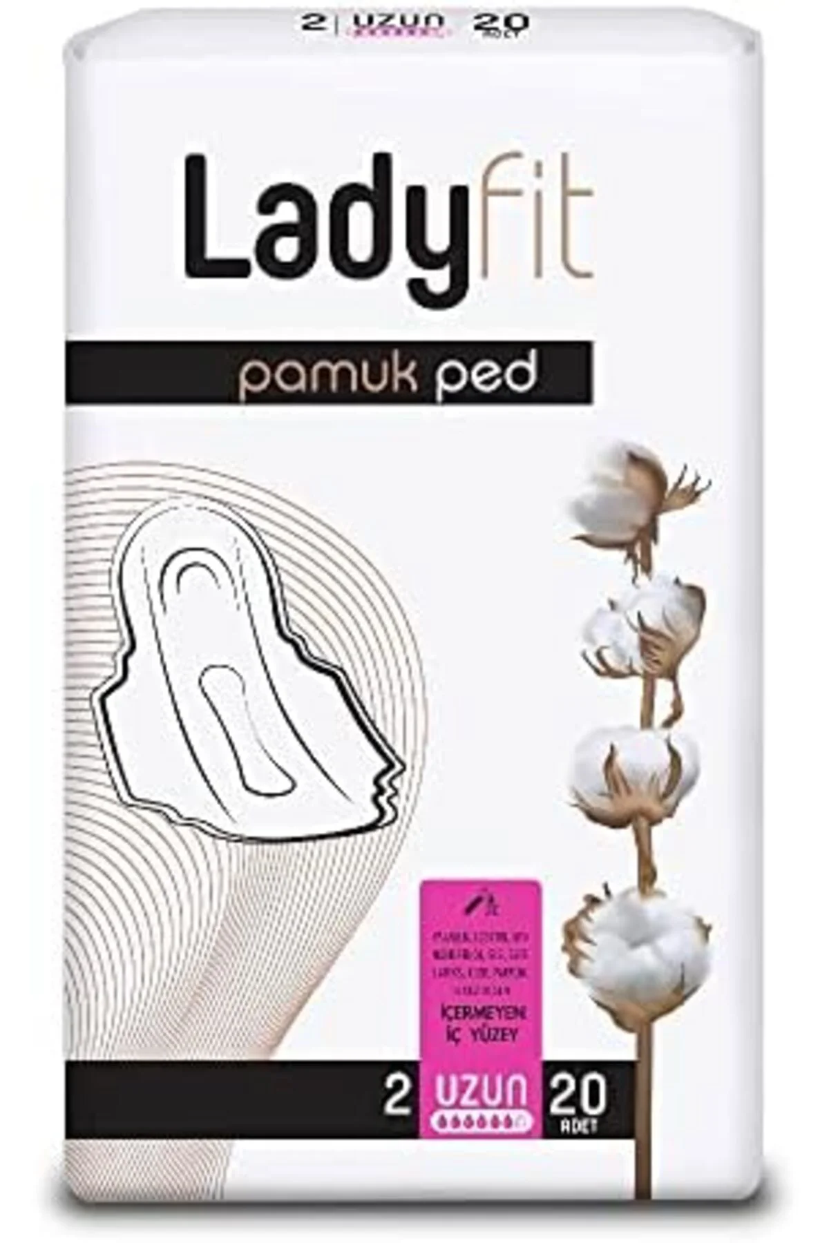 TTKTEKNOLOJİ Ladyfit Pamuk 20'li Uzun Vegan Ped KRK 395519 TTKTEKNOLOJİ Ladyfit Pamuk 20'li Uzun Vegan Ped KRK 395519