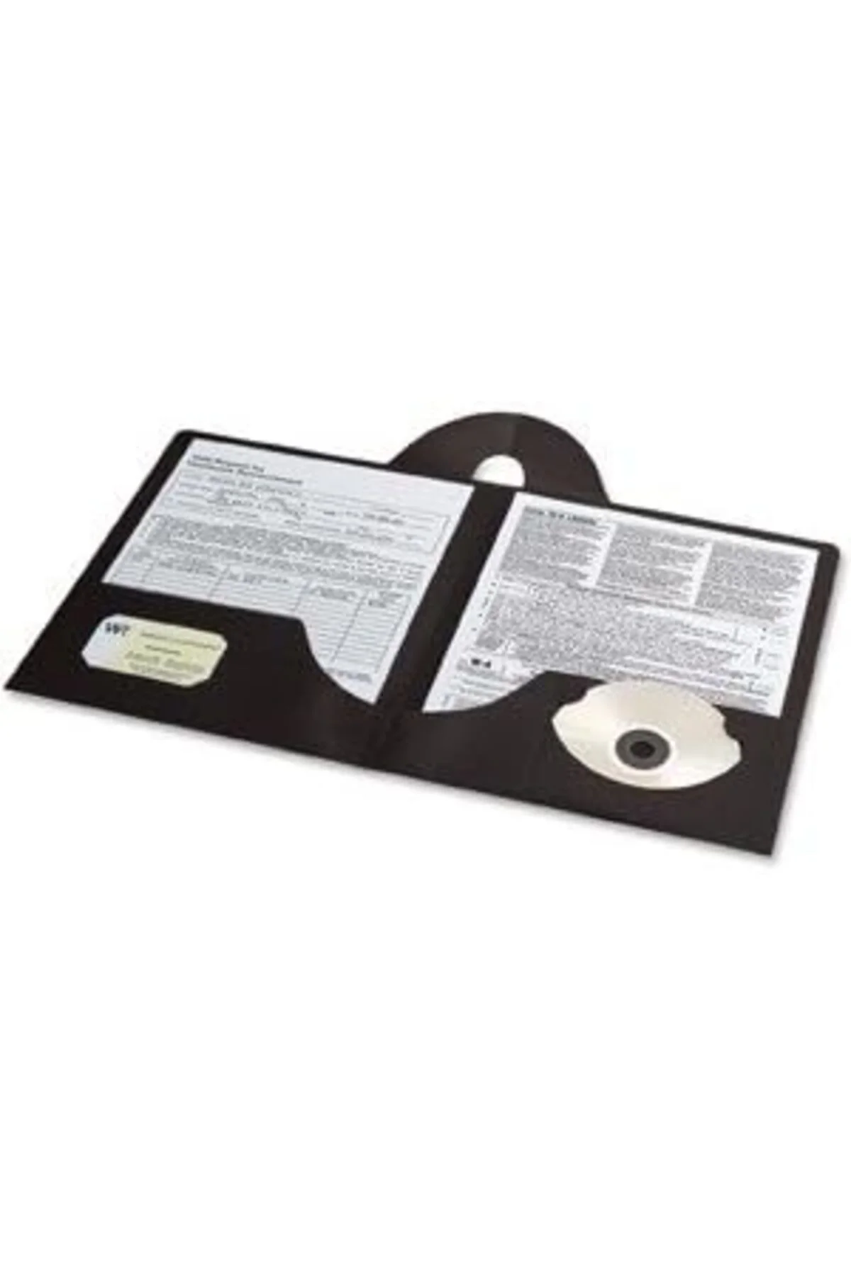 TTKTEKNOLOJİ Lockit® İki Cepli Ağır Klasör, Mektup Boyutu, Siyah,
