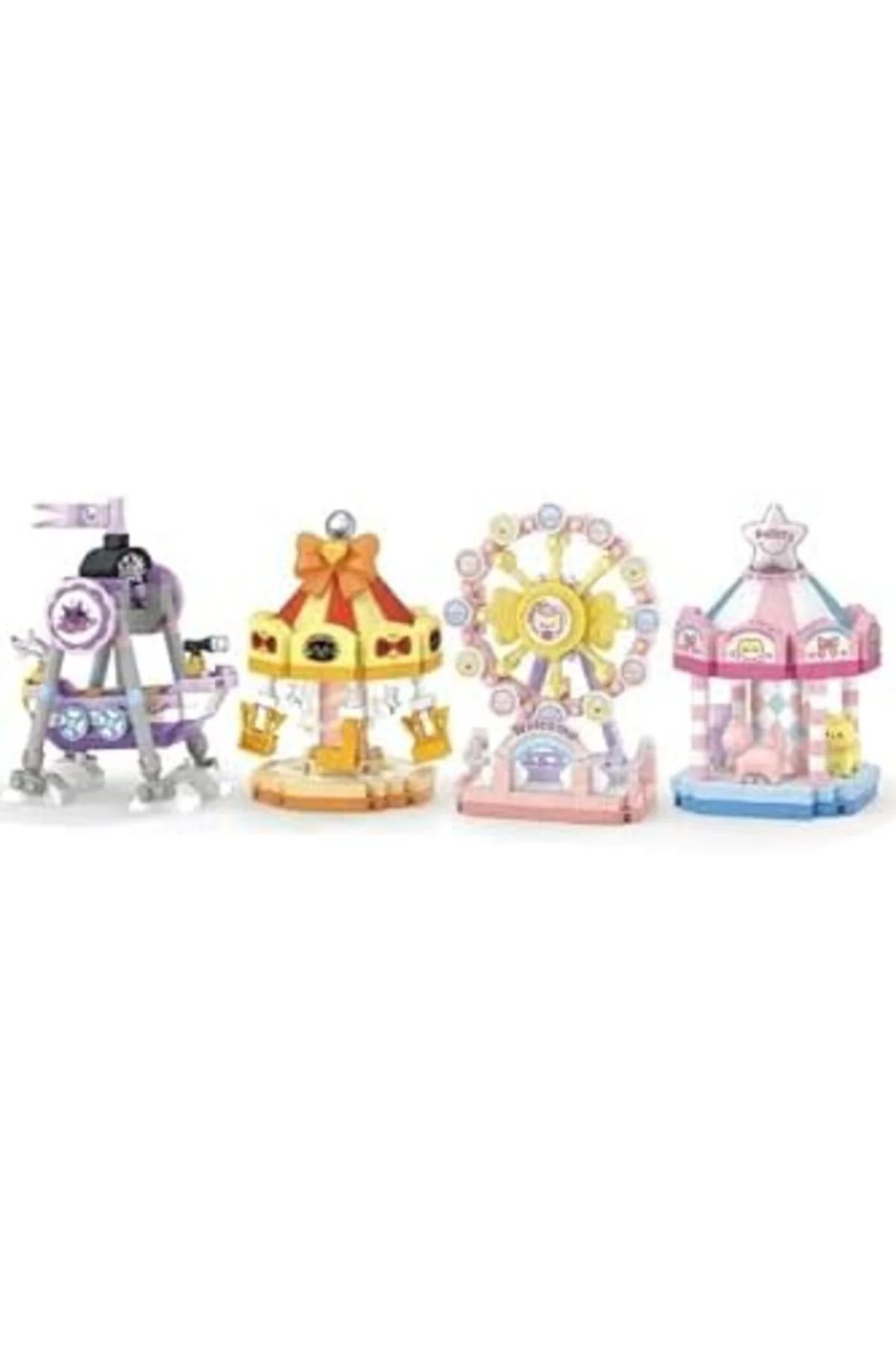 TTKTEKNOLOJİ Loz Micro Block 4'lü Lunapark Seti 4 Farklı Model De
