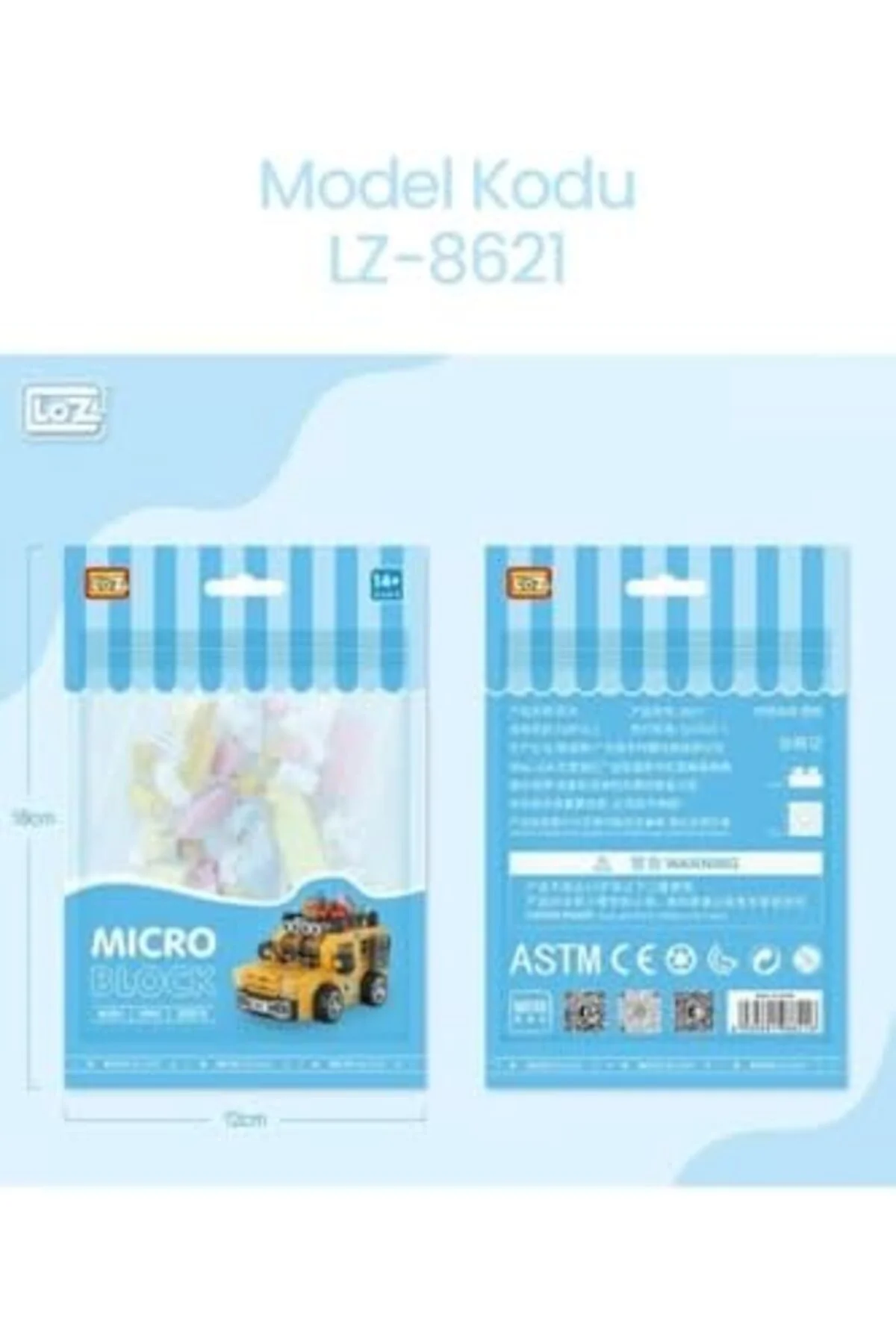 TTKTEKNOLOJİ Loz Micro Block 4'lü Araç Seti 4 Farklı Model Dekora