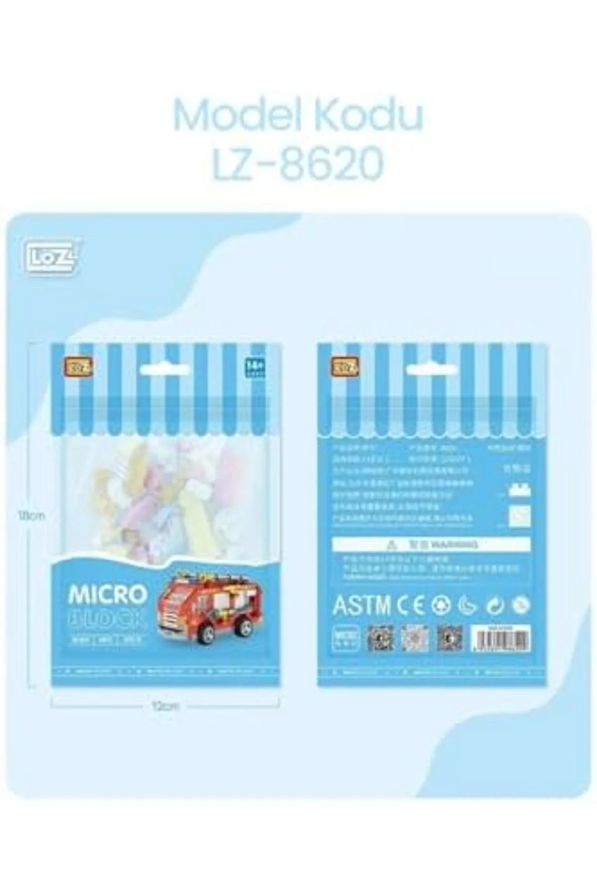 TTKTEKNOLOJİ Loz Micro Block 4'lü Araç Seti 4 Farklı Model Dekora