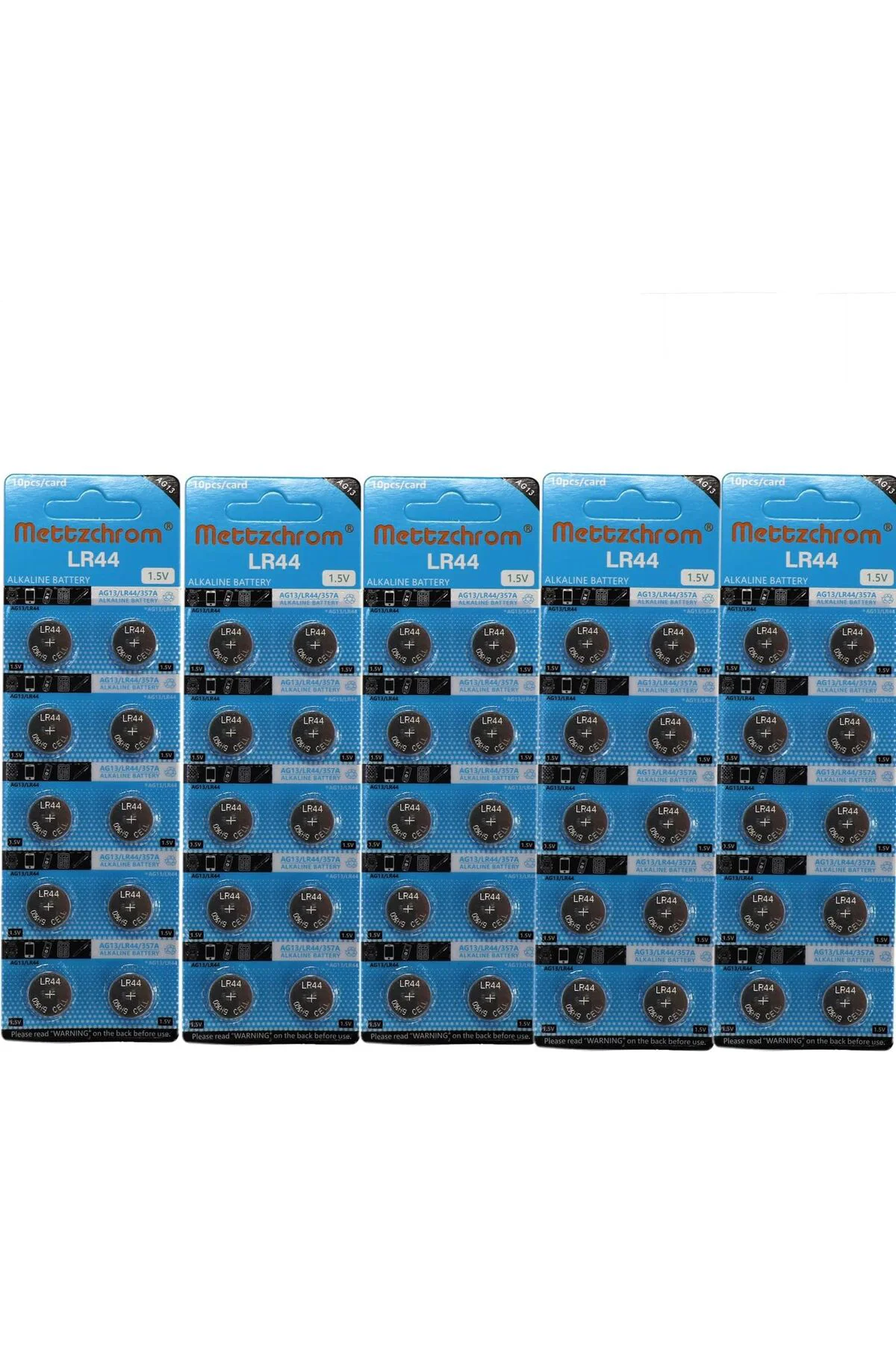 TTKTEKNOLOJİ LR44 AG13 A76 357A SR44SW 1.5 Volt Oyuncak Pili 50'l