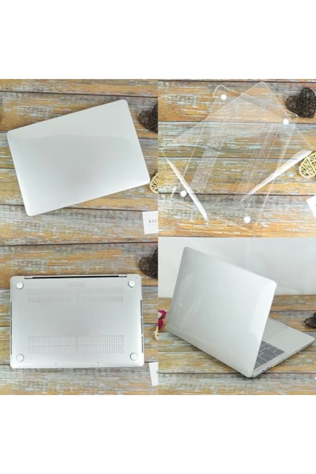 TTKTEKNOLOJİ MacBook Air M1 Kılıf 13 inç Sert Şeffaf Hardcase – A