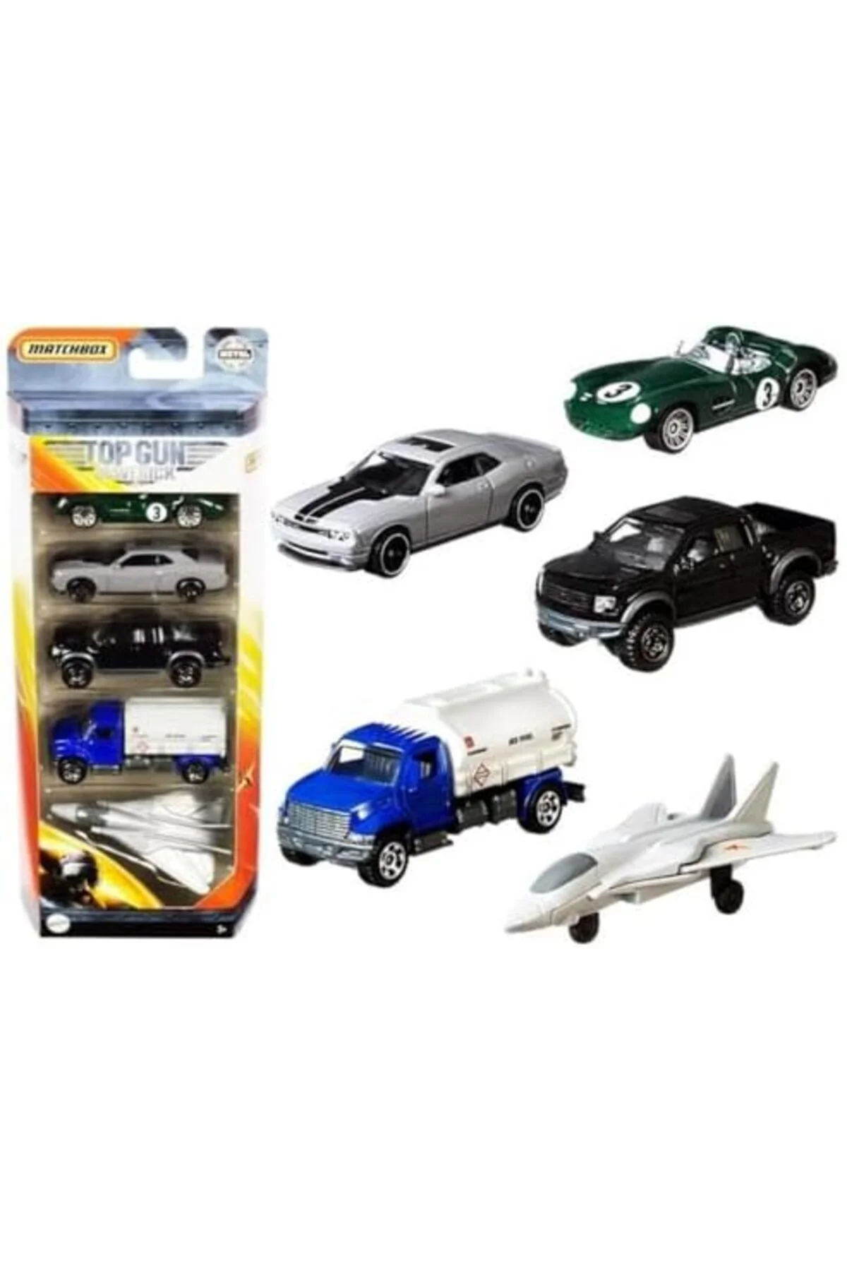 TTKTEKNOLOJİ Matchbox Metal Araba Seti TOPGUN MAVERICK C1817-GPF9