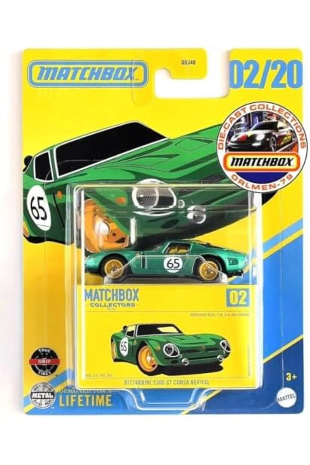 TTKTEKNOLOJİ Matchbox Araçlar GBJ48 - JCL33 BIZZARRINI 5300 GT CO