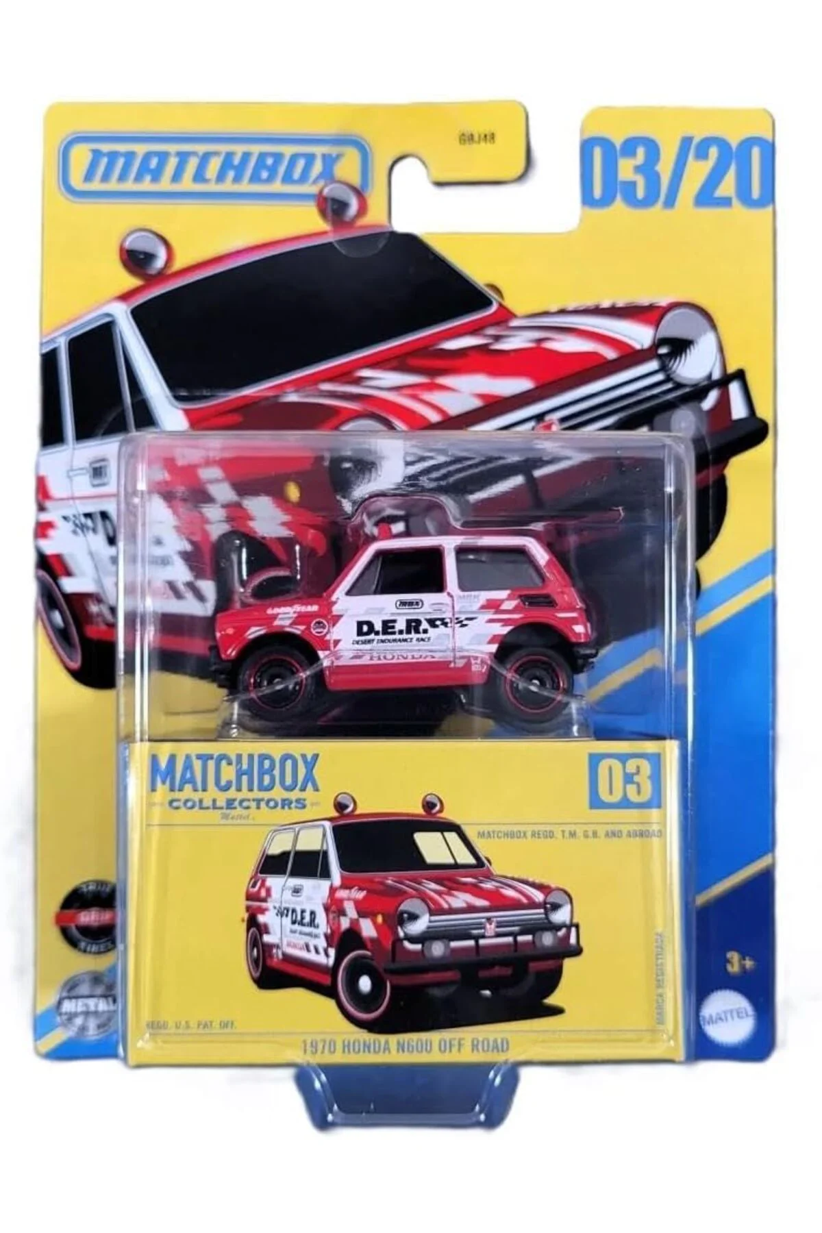 TTKTEKNOLOJİ Matchbox Araçlar GBJ48 - JCL34 1970 HONDA N600 OFF R