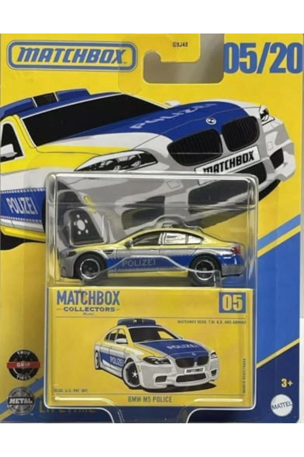 TTKTEKNOLOJİ Matchbox Araçlar GBJ48 - JCL36 BMW M5 POLICE TTKTEKN
