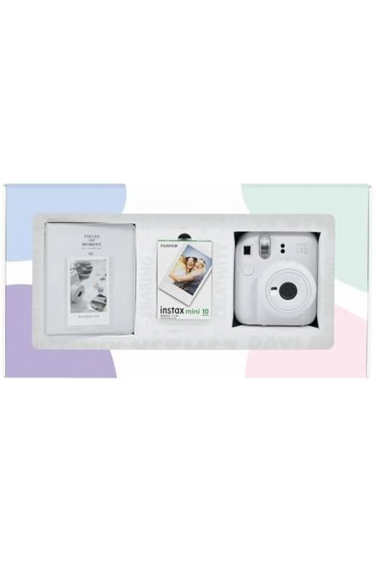 TTKTEKNOLOJİ mini 12 Beyaz Fotoğraf Makinesi 10'lu Film ve PVC Al