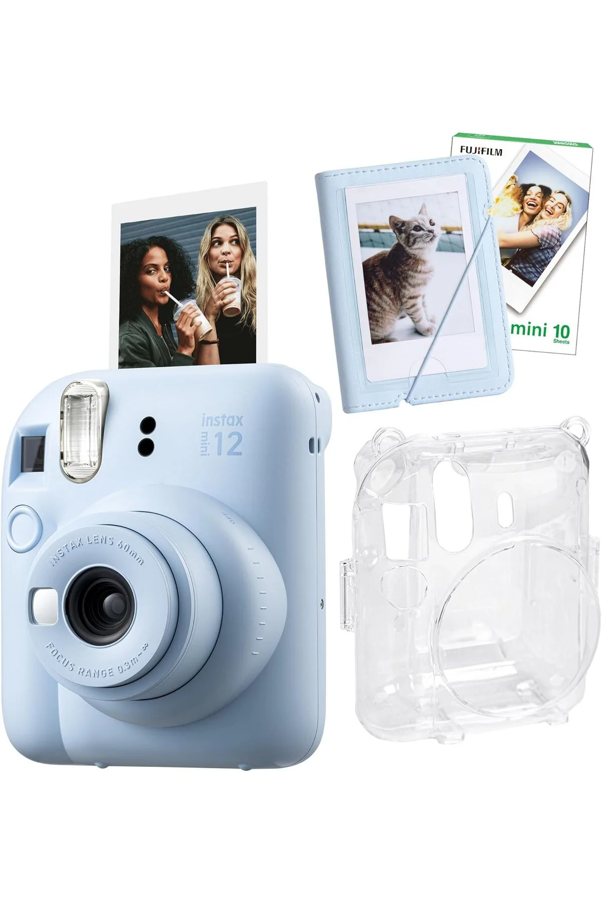 TTKTEKNOLOJİ mini 12 Mavi Fotoğraf Makinesi-10'lu Film-Mini Albüm