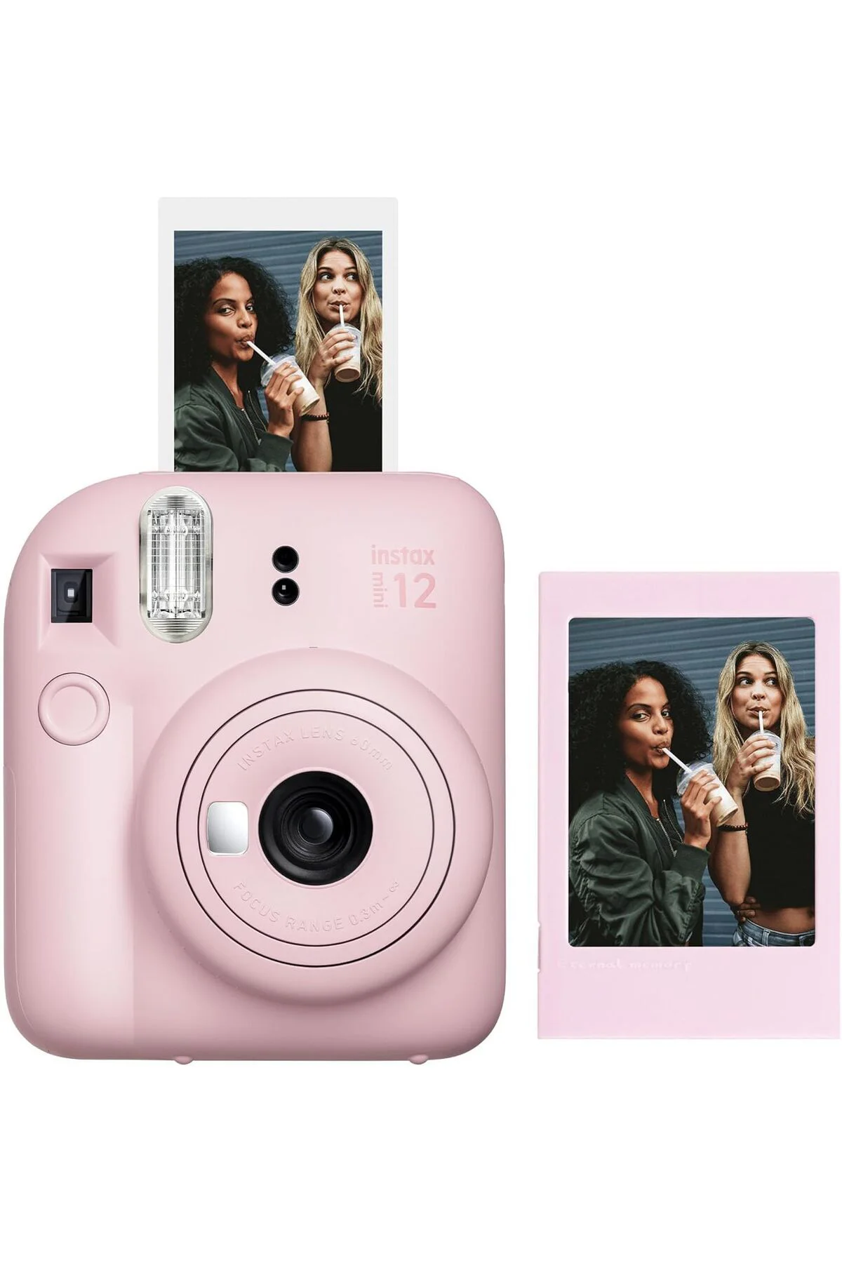 TTKTEKNOLOJİ mini 12 Pembe Fotoğraf Makinesi ve Fotoğraf Çerçeve 