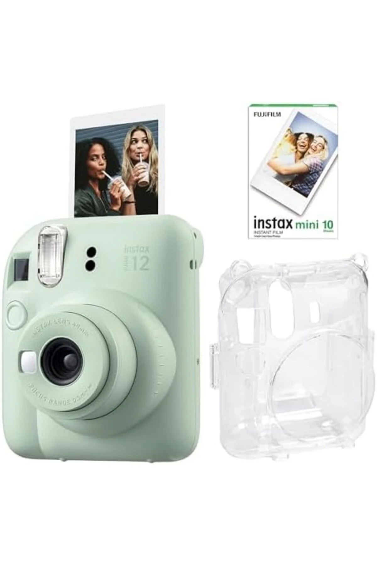 TTKTEKNOLOJİ mini 12 Yeşil Fotoğraf Makinesi-10'lu Film ve Şeffaf