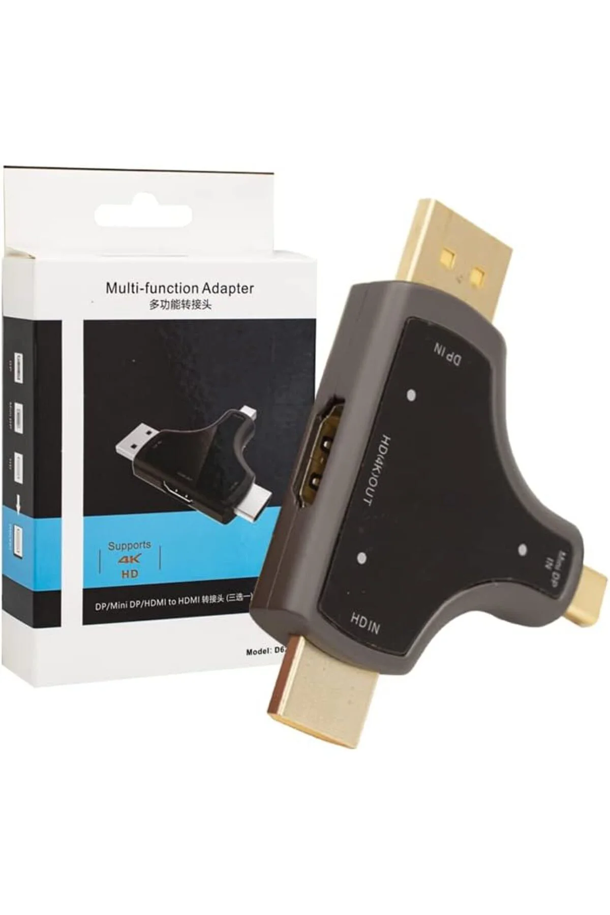 TTKTEKNOLOJİ Mini DP+DP+HDMI To HDMI 4K Çevirici TTKTEKNOLOJİ 395