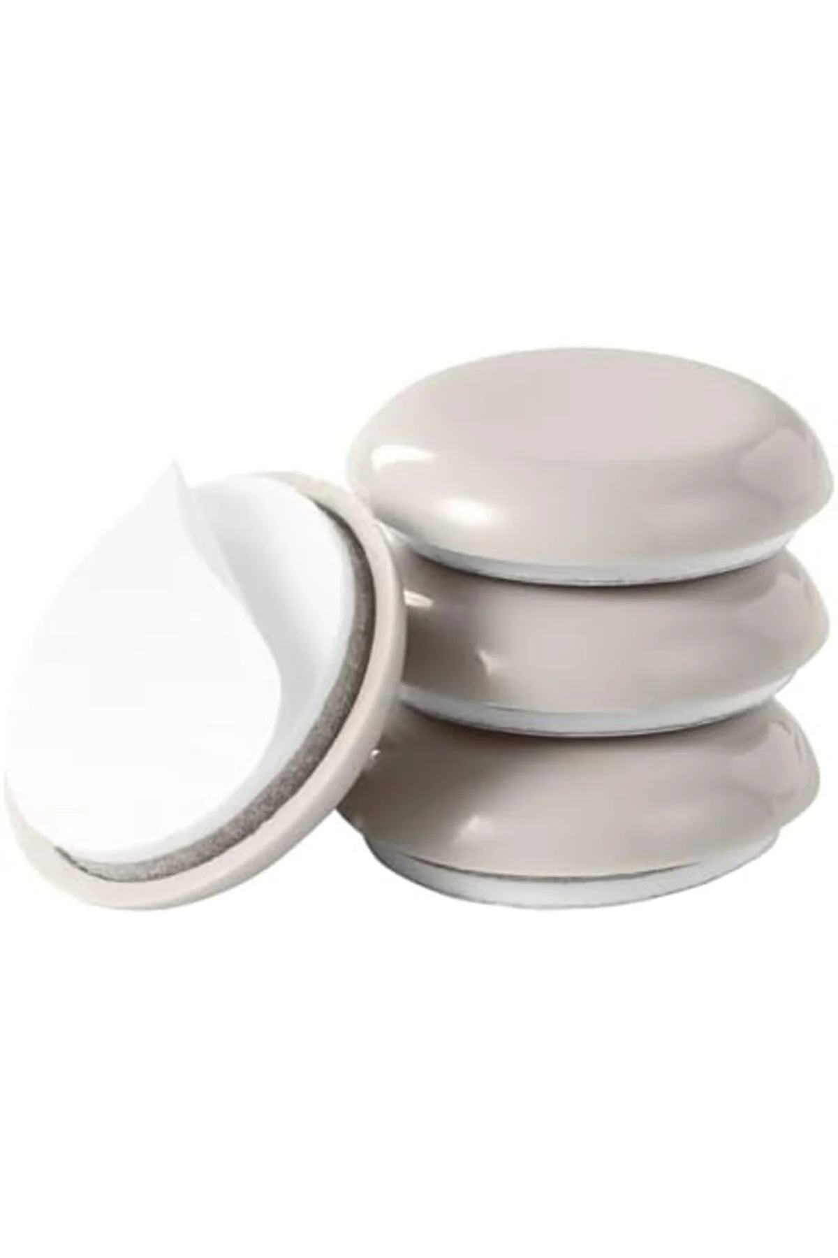 TTKTEKNOLOJİ Mobilya Sürgüleri, Yapışkan Sert 1-1/8" 4 Kaydırıcı/