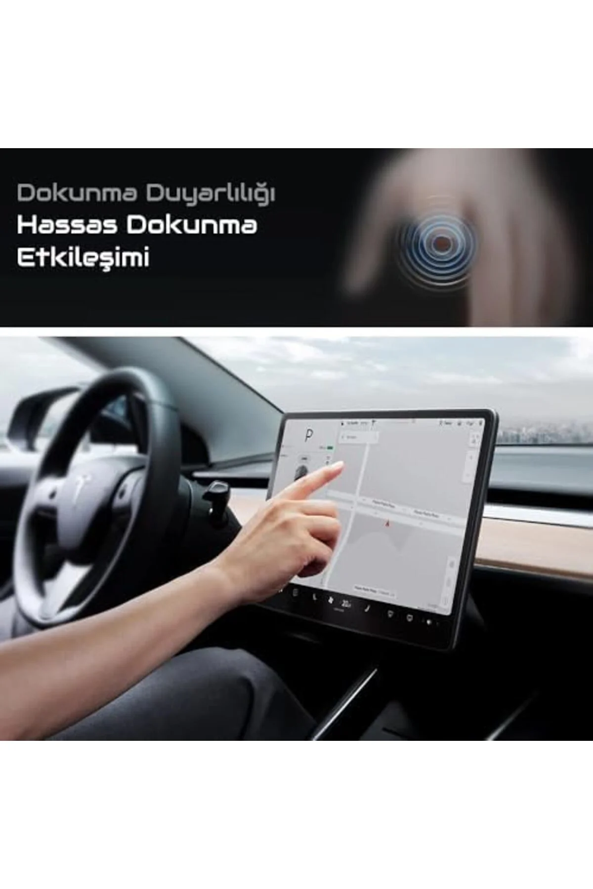TTKTEKNOLOJİ Model Y 15 inç ile Uyumlu Ekran Koruyucu Şeffaf TTKT TTKTEKNOLOJİ Model Y 15 inç ile Uyumlu Ekran Koruyucu Şeffaf TTKT