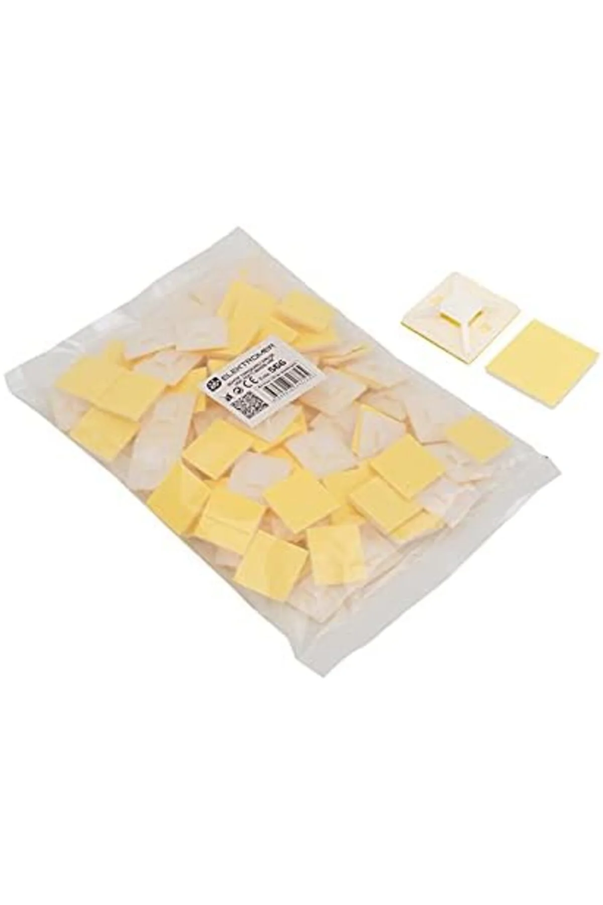 TTKTEKNOLOJİ Monte Lua Yapışkanlı Kroşe (100'lü) - 28x28 mm KRK 395519