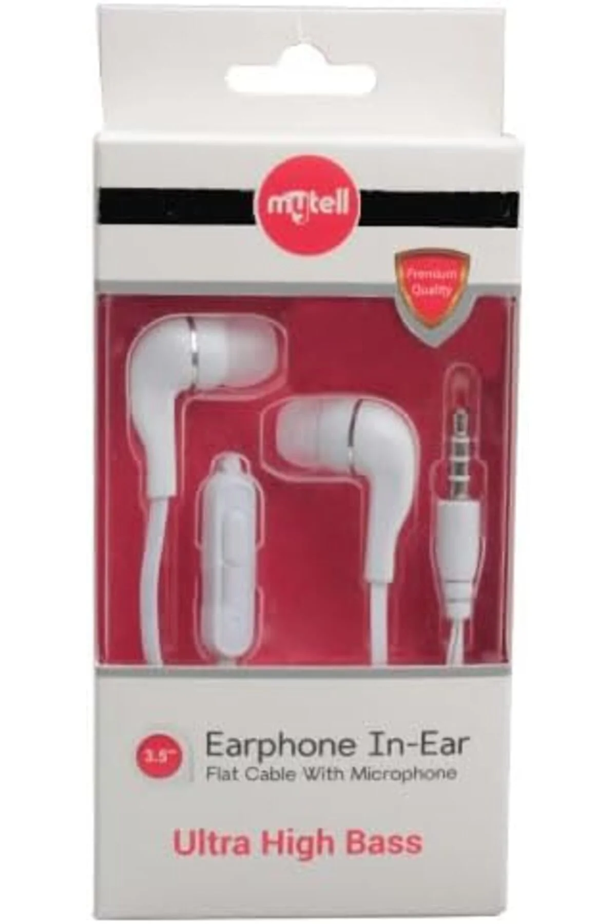 TTKTEKNOLOJİ Mytell Kulaklık Mikrofonlu 3,5 mm (Beyaz) TTKTEKNOLO