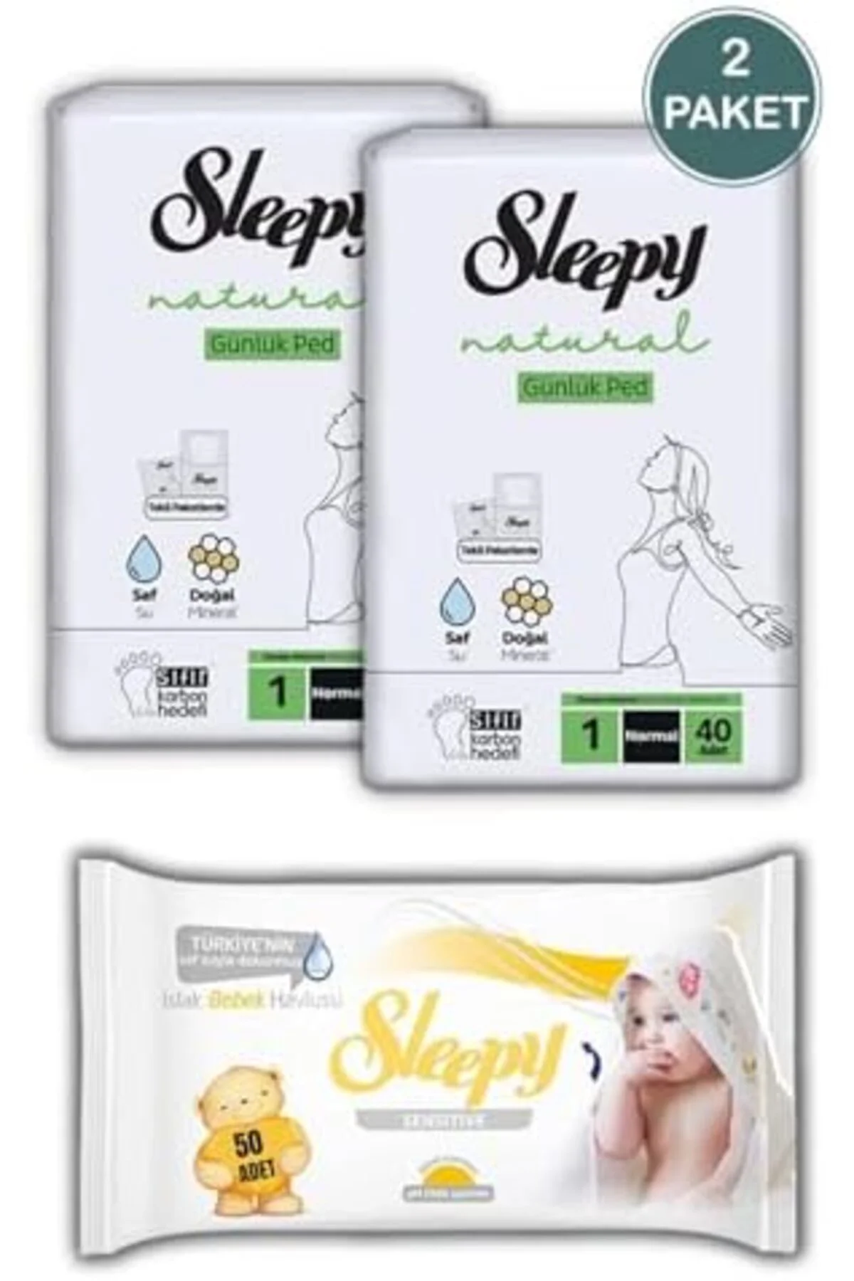 TTKTEKNOLOJİ Natural Ultra Hassas Hijyenik Günlük Ped Normal 80 A