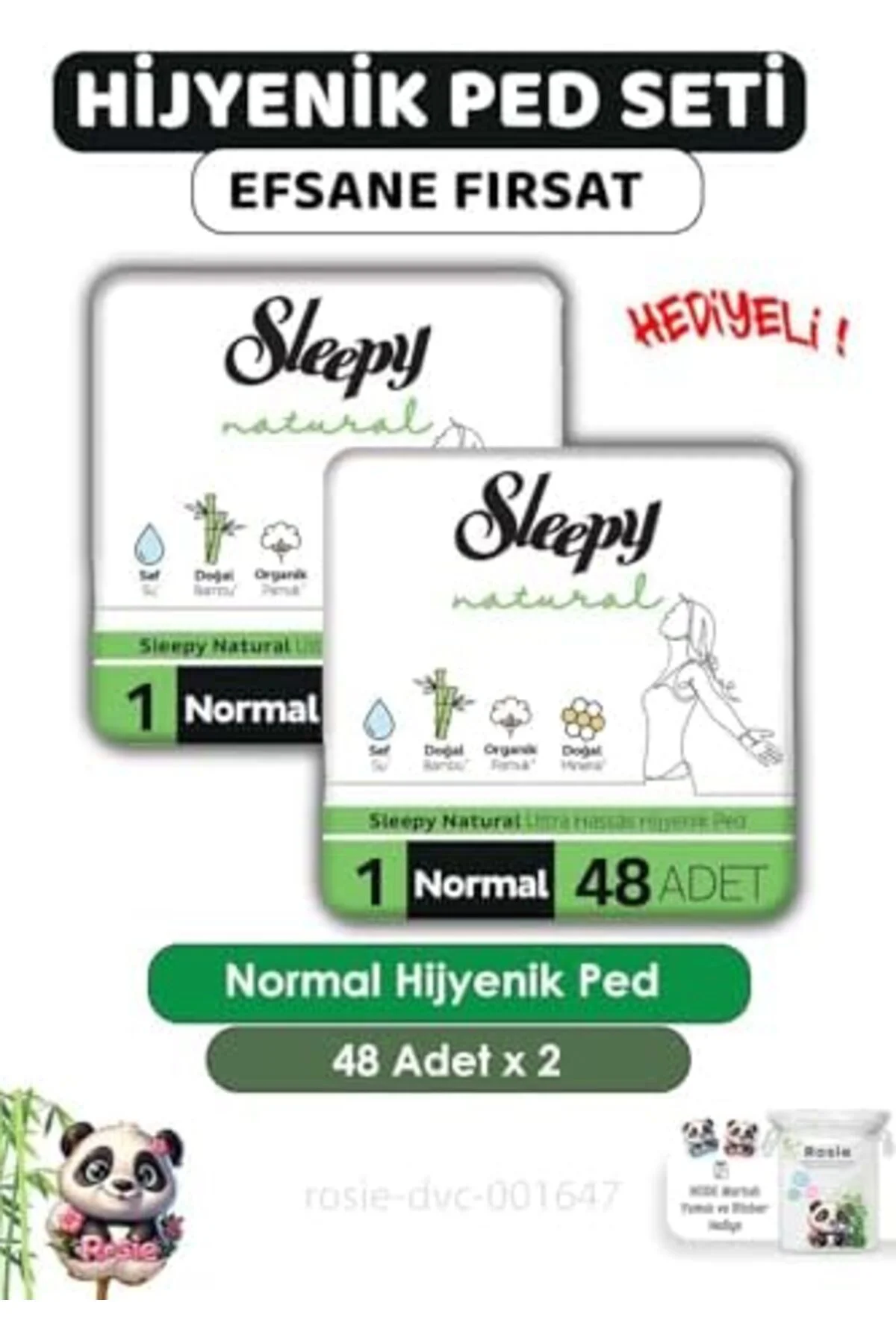 TTKTEKNOLOJİ Natural Ultra Hassas Hijyenik Ped Normal 96 Adet Ped