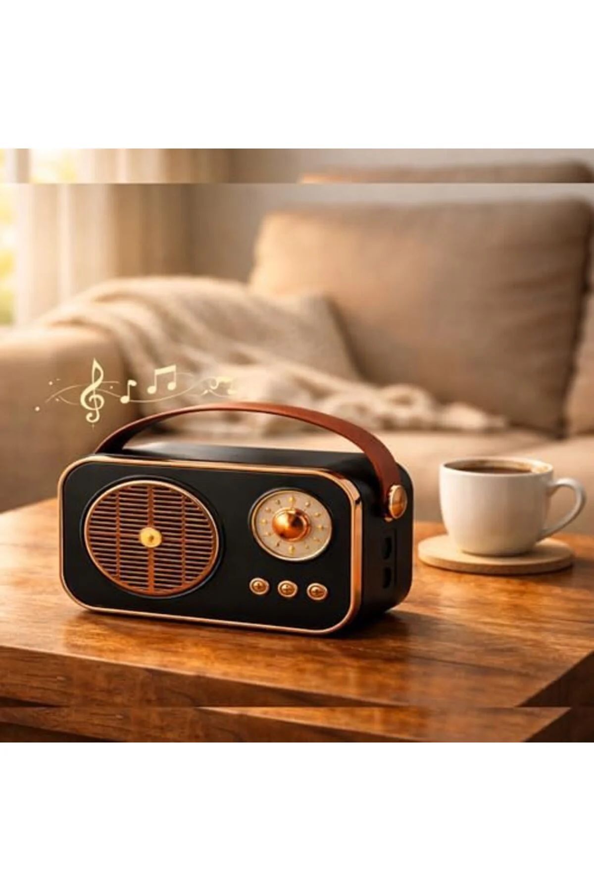 TTKTEKNOLOJİ Nostaljik Bluetooth Hoparlör Retro Tasarım | 5W Güçl
