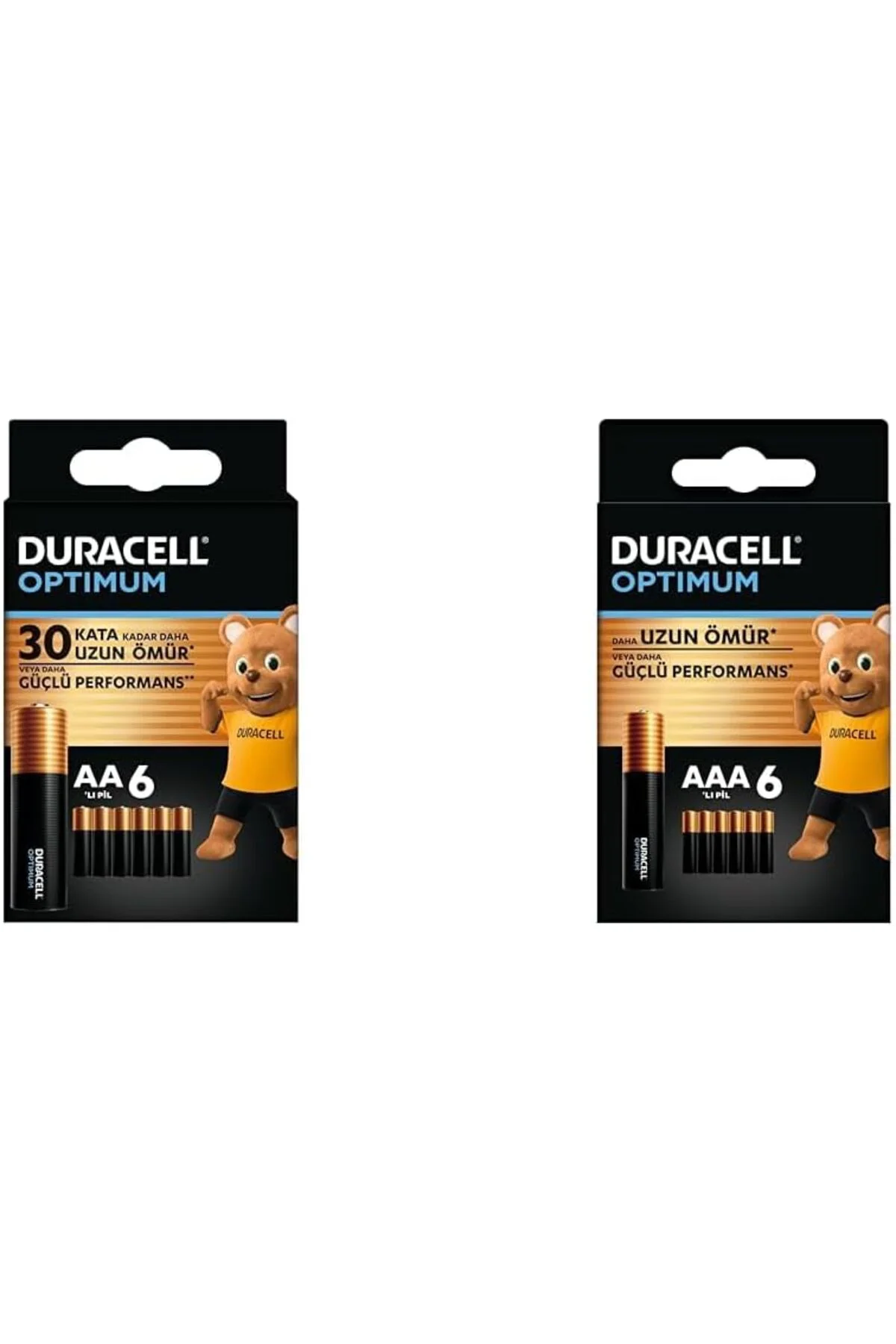 TTKTEKNOLOJİ Optimum AA Alkalin Kalem Piller, 1,5 V LR6/MN1500, 6