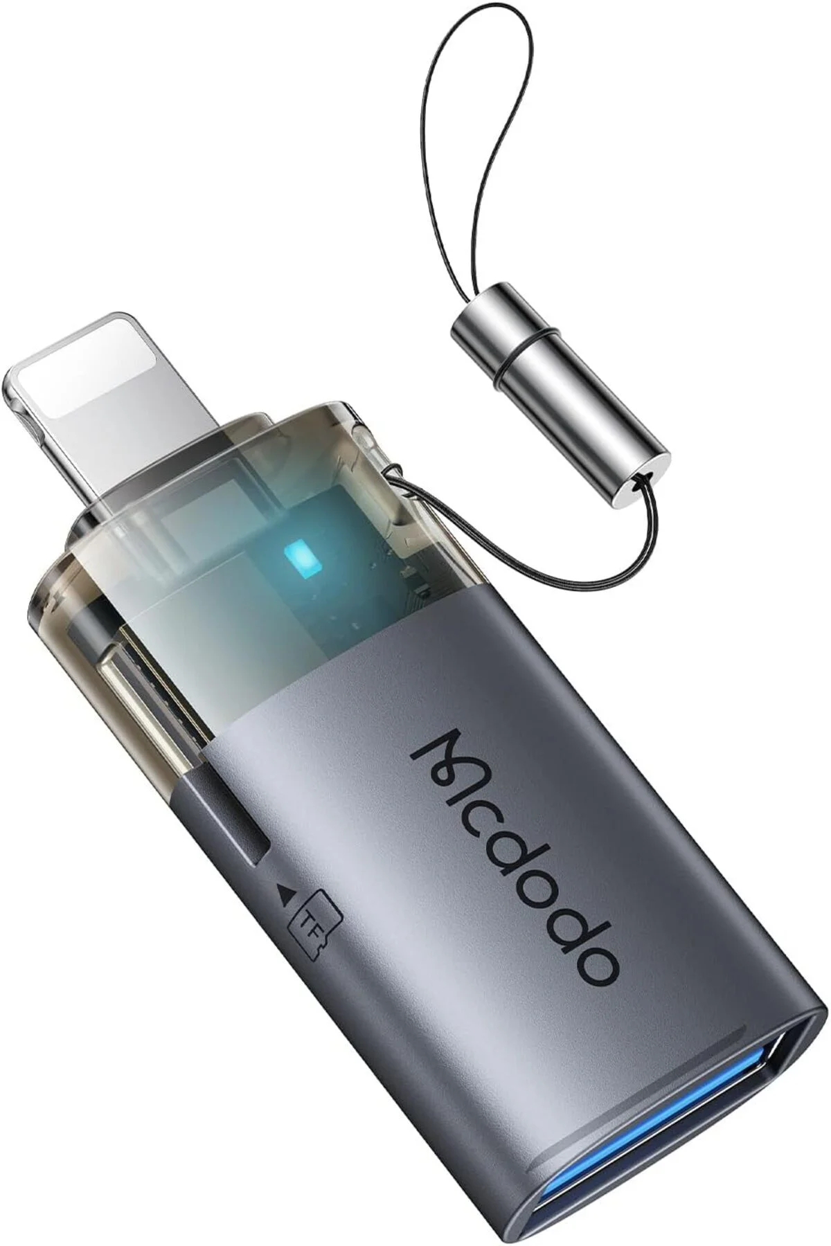 TTKTEKNOLOJİ OT-7850 2'si 1 arada USB-A To Lightning+ SD kart akt