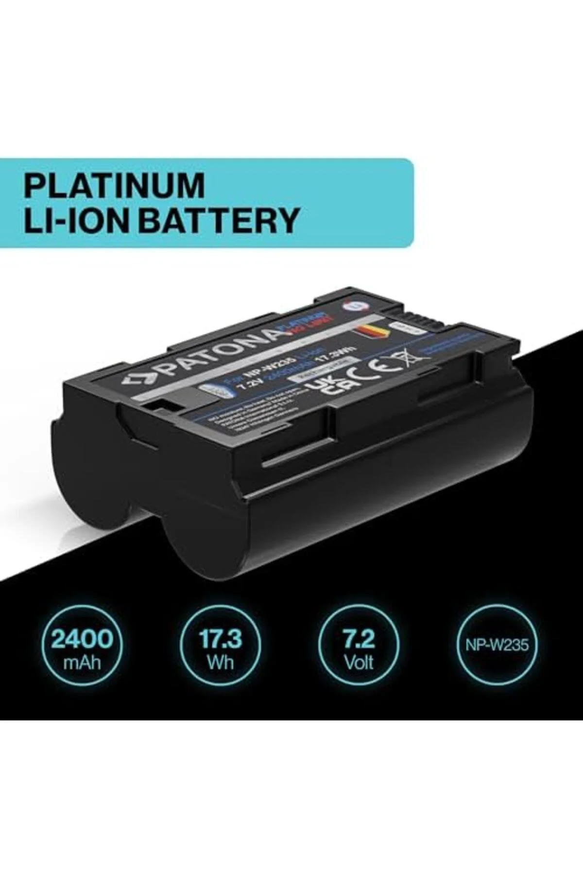 TTKTEKNOLOJİ PATONA NP-W235 2400mAh Batarya Platinum Serisi - GFX