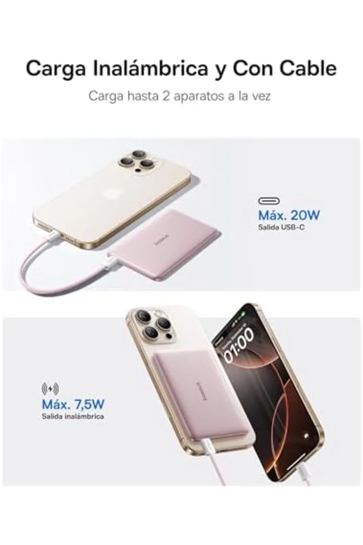 TTKTEKNOLOJİ PicoGo AM41 Mnytk 5K 20W PB-Pembe TTKTEKNOLOJİ 39551
