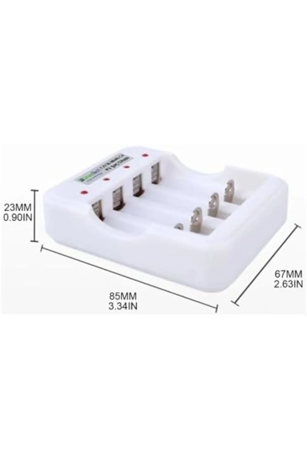TTKTEKNOLOJİ Pil Şarj Cihazı (Dört Yuvalı) - 1.2V Ni-Mh/Ni-Cd AA/