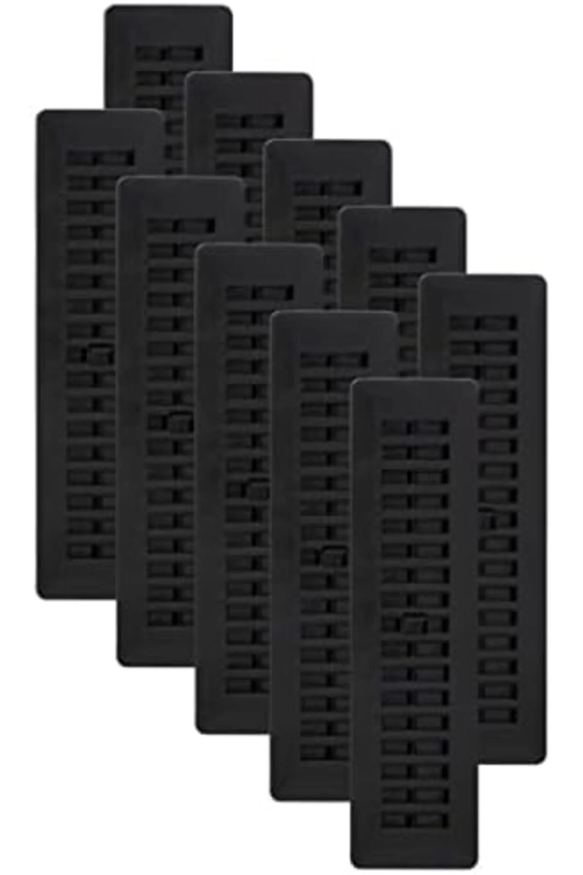 TTKTEKNOLOJİ PL212-BLK-10 Panjurlu Plastik Zemin Kaydı, 6x30 cm, 