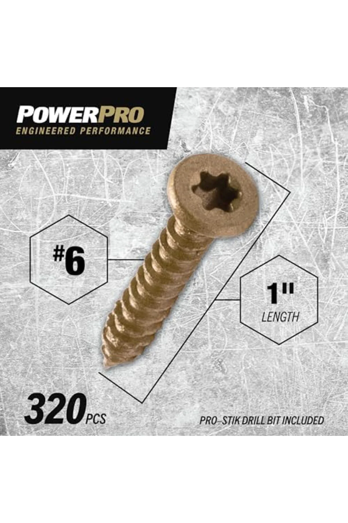 TTKTEKNOLOJİ Power Pro BİR Düz Başlı Bronz Dış Çok Malzemeli Vida