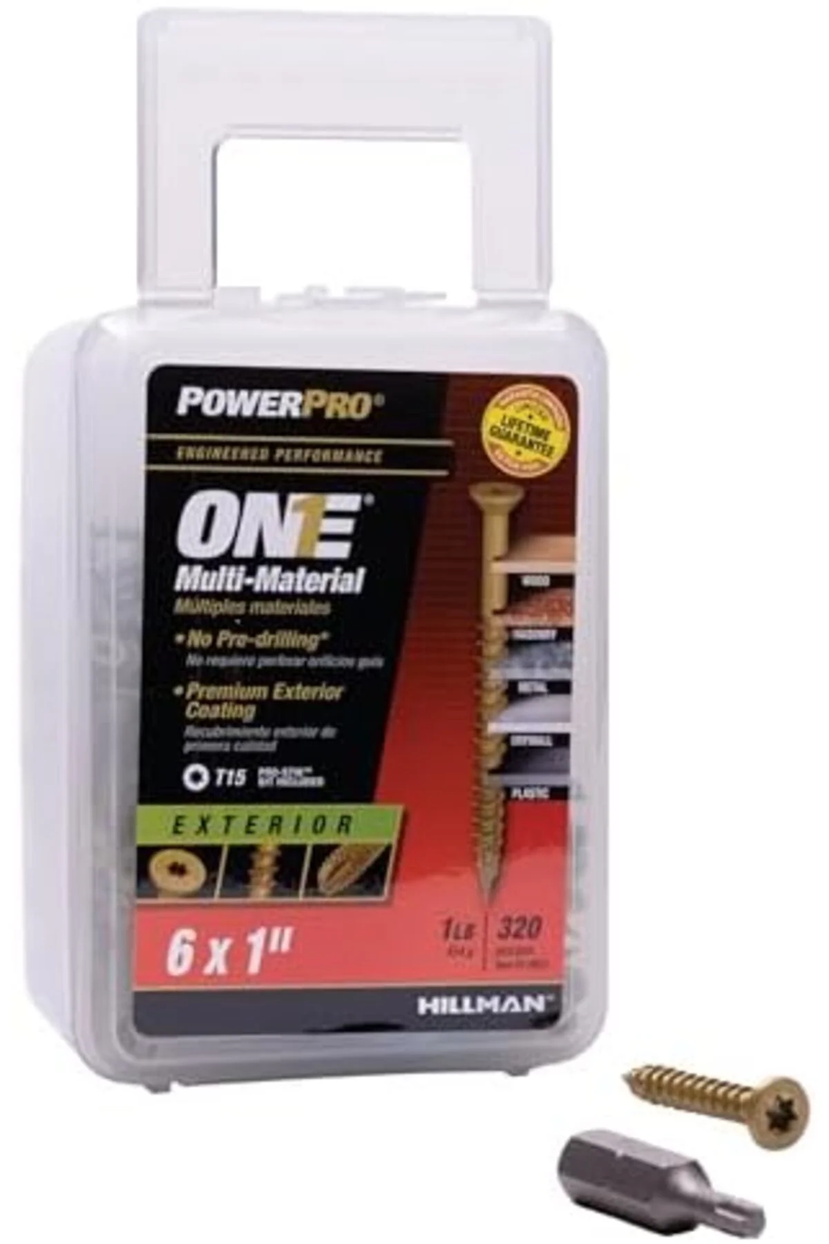 TTKTEKNOLOJİ Power Pro BİR Düz Başlı Bronz Dış Çok Malzemeli Vida