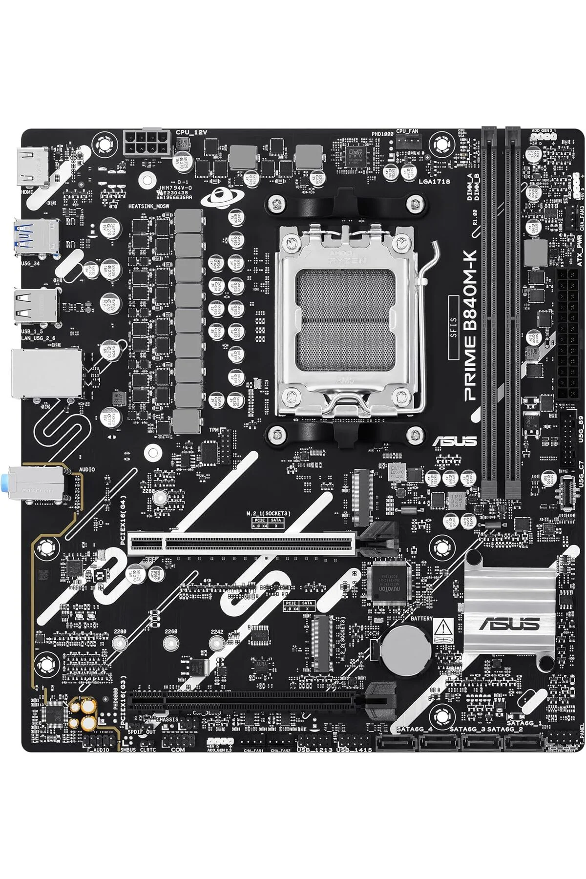 TTKTEKNOLOJİ PRIME B840M-K AMD B840 AM5 DDR5 8000 HDMI ÇİFT M2 US