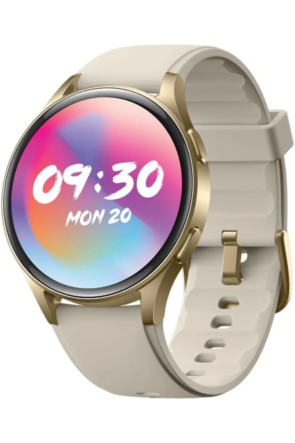 TTKTEKNOLOJİ Pro 34mm AMOLED Ekranlı Yuvarlak Alüminyum Kasa Akıl