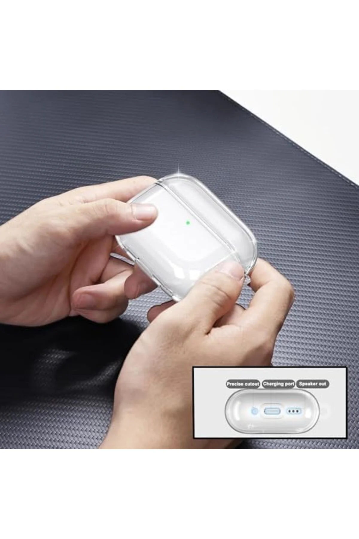 TTKTEKNOLOJİ Pro 3.Nesil Uyumlu Şeffaf Premium Kulaklık Kılıfı, K