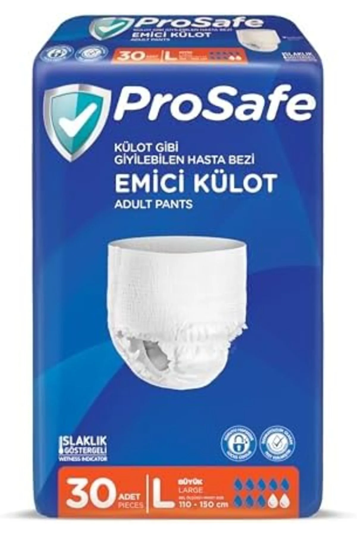 TTKTEKNOLOJİ Prosafe Emici Külot Büyük (L) 30 Adet KRK 395519