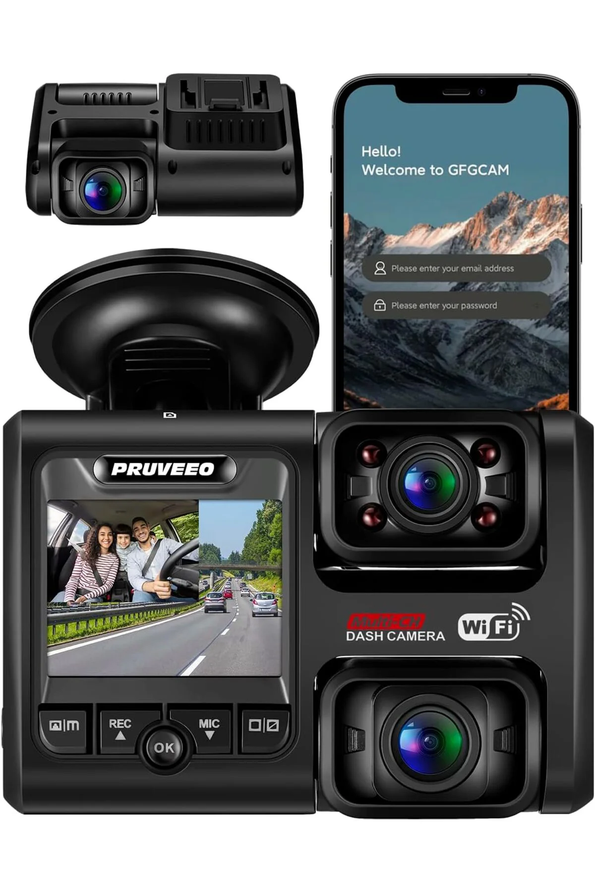 TTKTEKNOLOJİ Pruveeo D30 Wi-Fi 4K Araç Kamerası TTKTEKNOLOJİ 3955