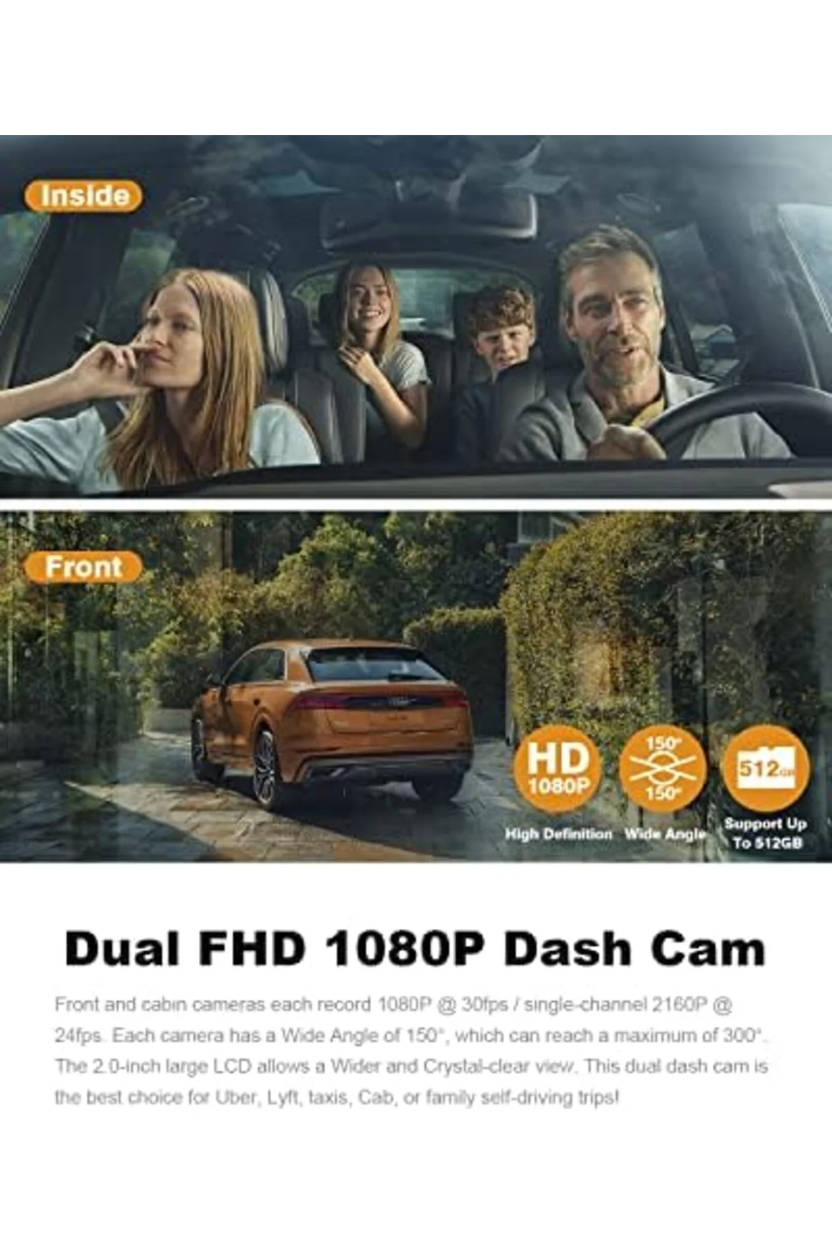 TTKTEKNOLOJİ Pruveeo D30 Wi-Fi 4K Araç Kamerası TTKTEKNOLOJİ 3955