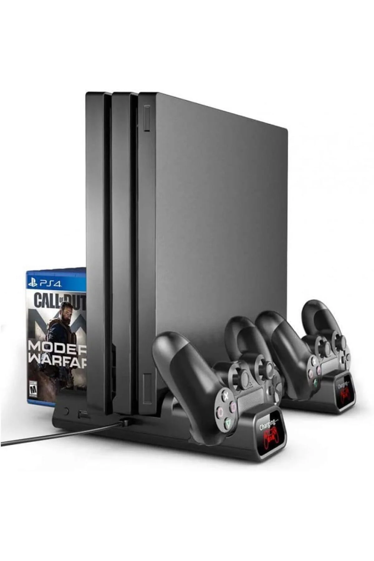 TTKTEKNOLOJİ PS4 Pro ve Slim İçin Fanlı Dikey Soğutucu ve Kol Şar