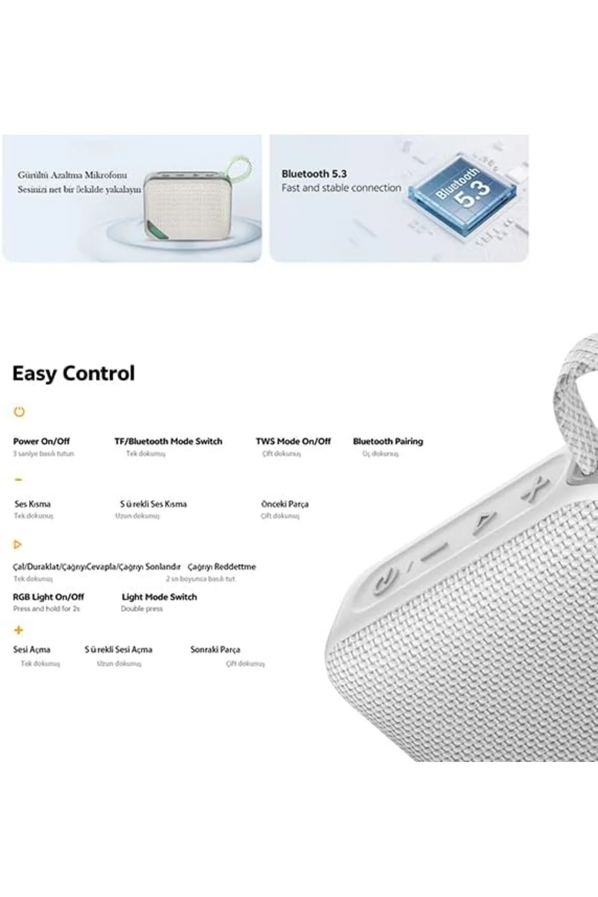 TTKTEKNOLOJİ QCY SP2 RGB Bluetooth Hoparlör Siyah TTKTEKNOLOJİ 39